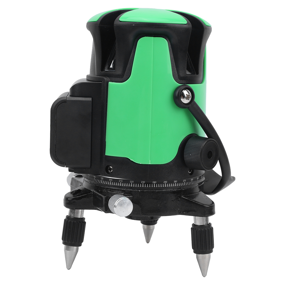 360° Drehbare, Automatische 5-linien-nivellierlatte Mit Grünem Strahl, Bau- Und 100–240 V, Eu-stecker