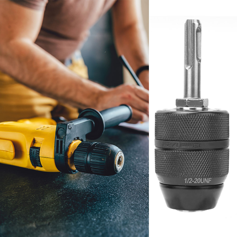 Ectric Selbstsichernder Bohrfutter-konverter Mit 1/2-20unf-gewinde (2-13 Mm) Für Sds-adapterdorn