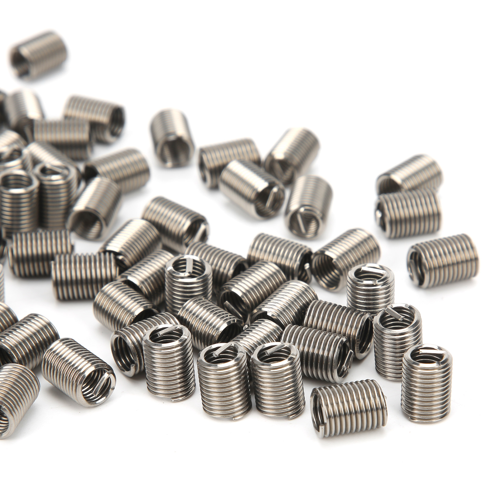 100 Stück Gewindeeinsätze, Reduziermuttern-reparaturwerkzeug, Edelstahl, M6x1x2,5d