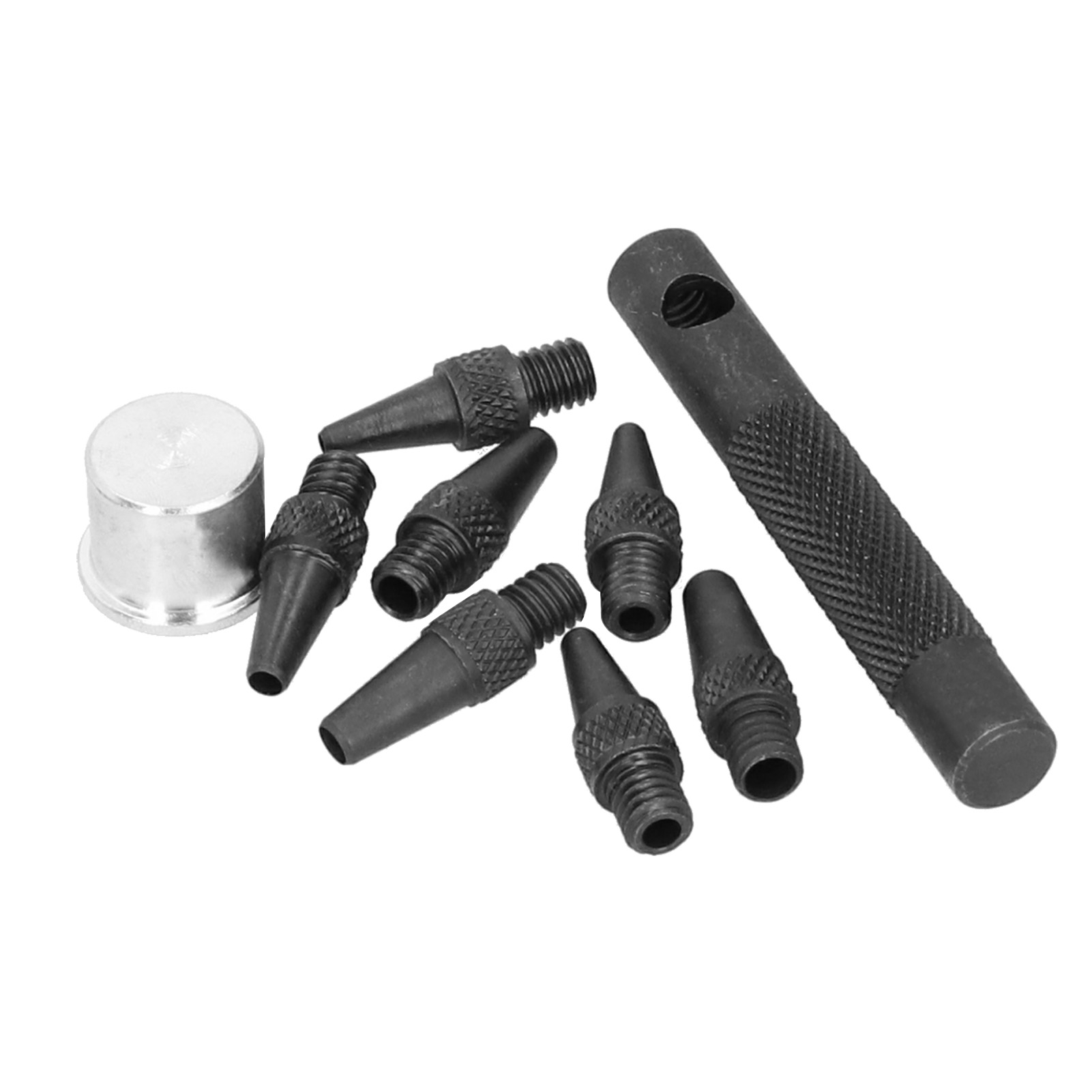 Lochstanzen-set Mit Austauschbarem Kopf, Rund, Für Lederarbeiten, Diy-werkzeug, Kombinationsstahl, 2–5 Mm