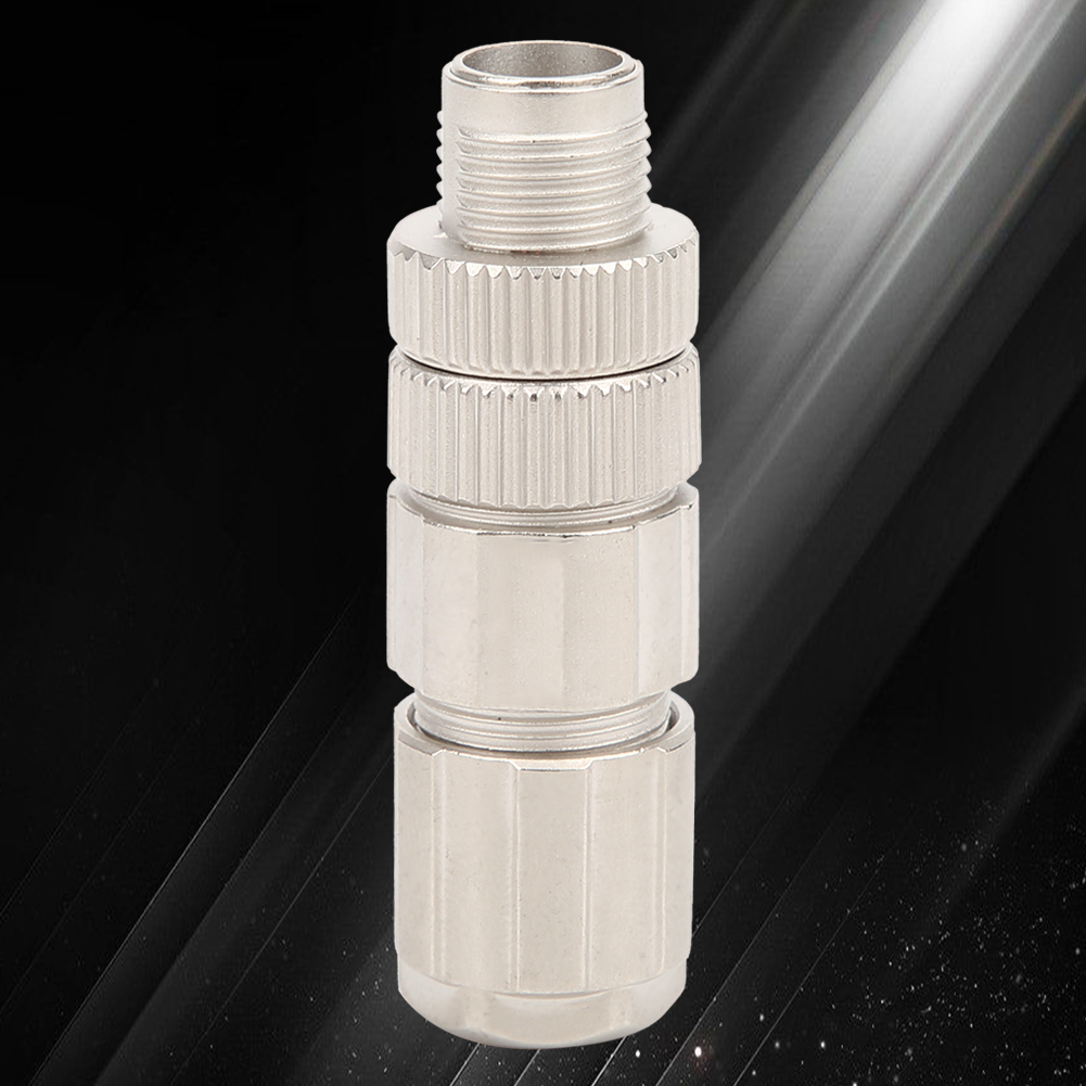 M12 Industriesteckverbinder, Verdrahtungsteile, X-codierung, 8-adriger Kern, 8-poliger Stecker, Ganzmetall-ethernet