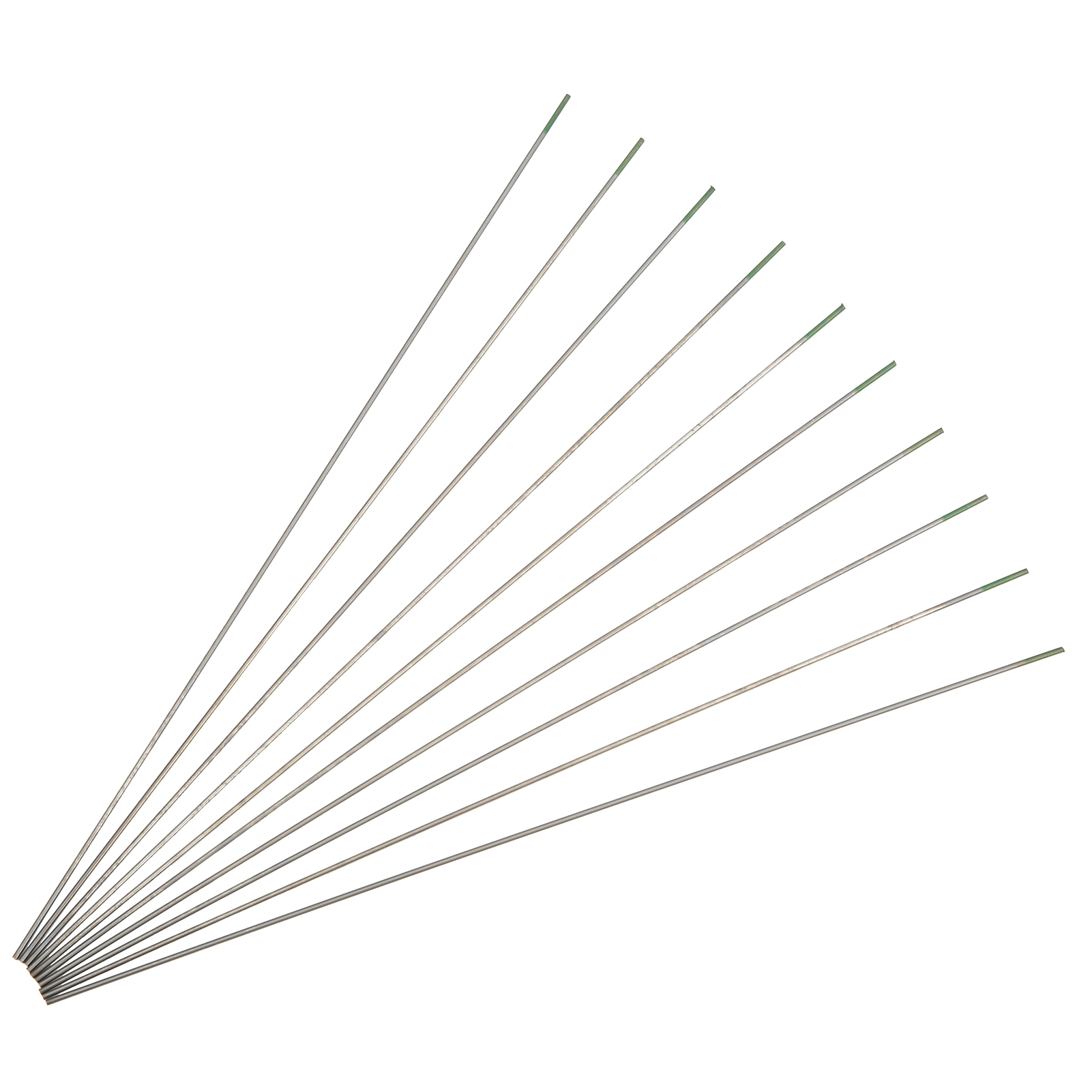 10 Stück Wp-stabelektroden-lichtbogennadeln Zum Schweißen Von Dünnem Aluminium Und Stahl, Grün, 1,0 Mm