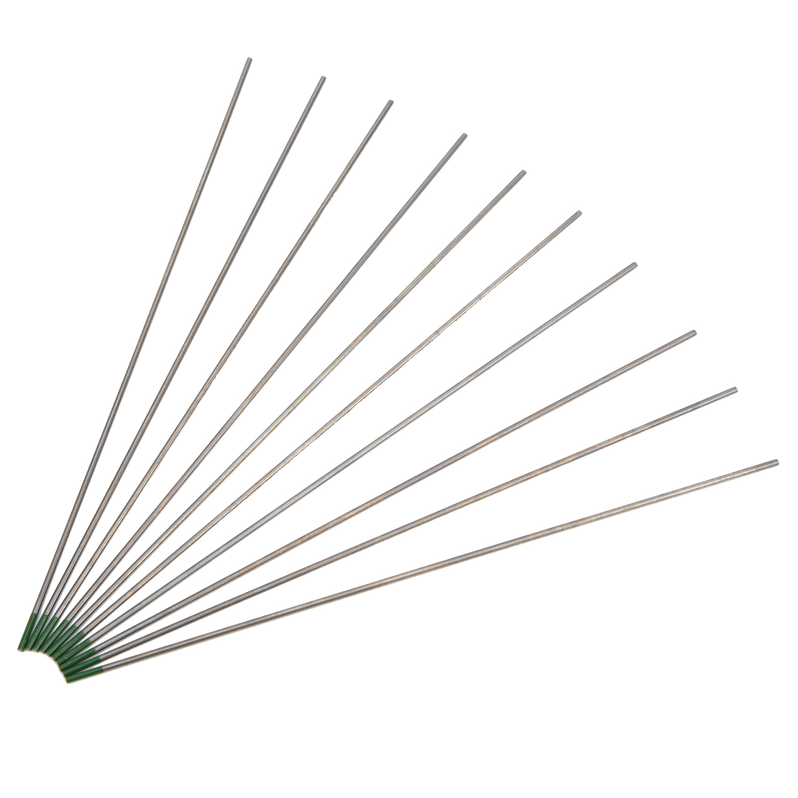 10 Stück Wp-stabelektroden-lichtbogennadeln Zum Schweißen Von Dünnem Aluminium Und Stahl, Grün, 1,6 Mm