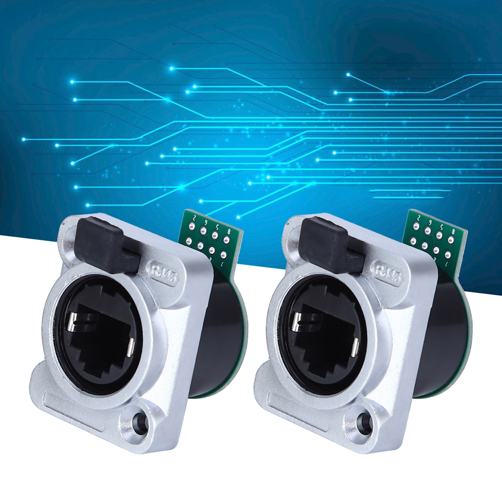 2 Stück Rj45-leiterplatten, Wasserdicht, Rund, Langlebig, Mit Pa-material Isoliert, Elrjwh5-platine