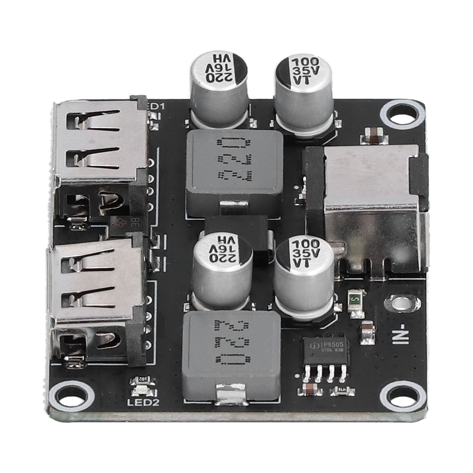 Dc-abwärtswandlermodul 2-wege Für Qc2.0/qc3.0 Schnellladegerät Usb-ladeplatine Für Mobiltelefone