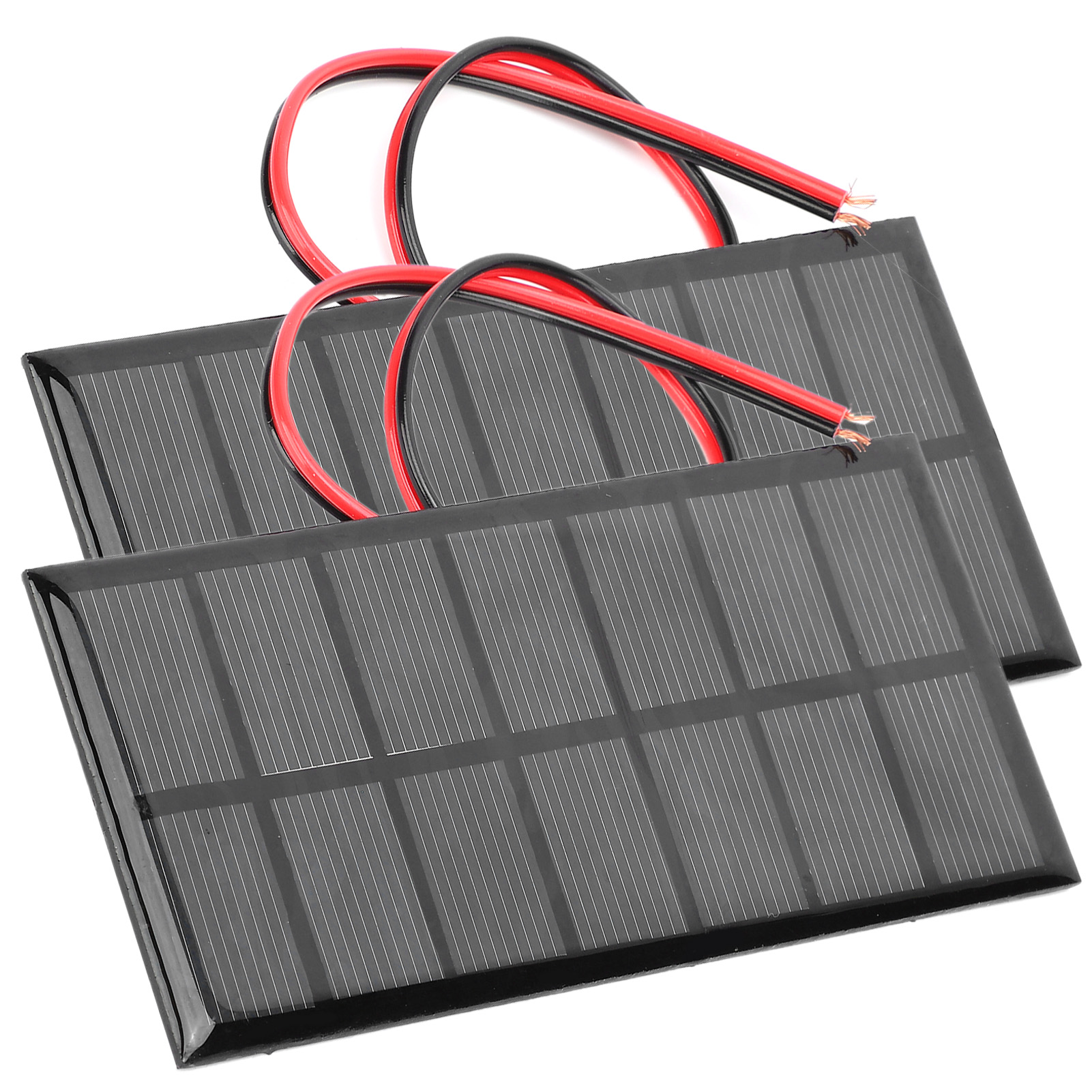 2 Stück Dc 3,5 V 250 Ma Mini-epoxid-solarzellen Zum Selberbauen, Polysilizium-solarzellenladegerät Mit 30 Cm Kabel