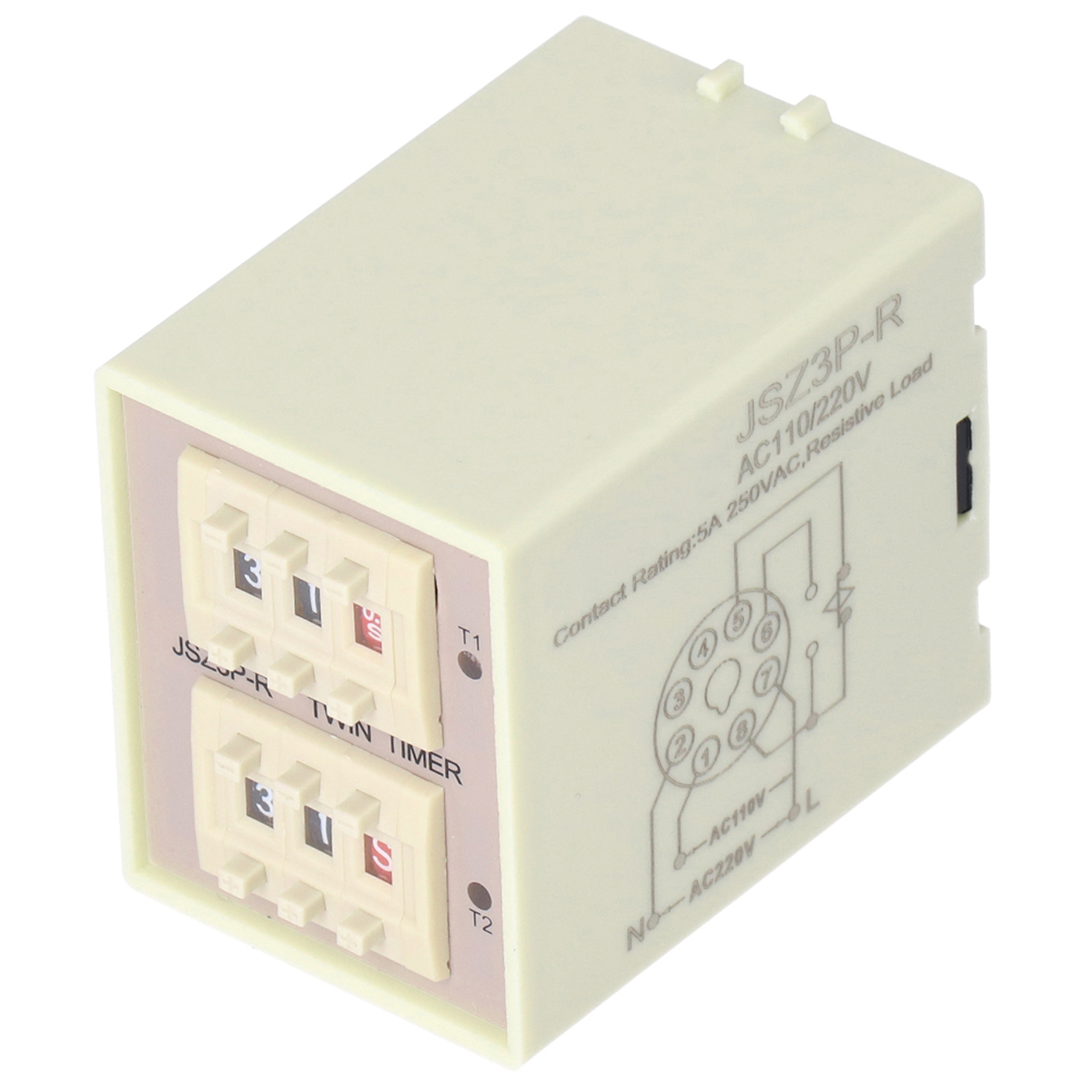 Zeitrelais-zyklusverzögerungsschalter-controller Elektronische Komponenten Jsz3p‑r Ac110/220v