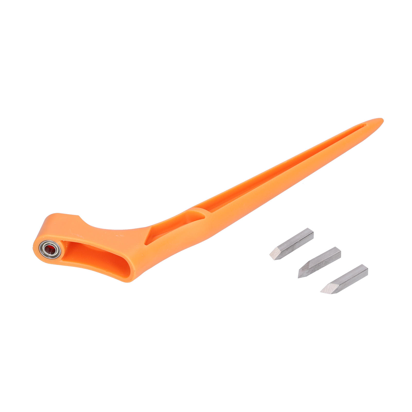 Bastelmesser Mit 3 Klingen, 360° Drehbar, Aus Edelstahl, Für Bastelarbeiten, Scrapbooking Und Schablonen (orange)
