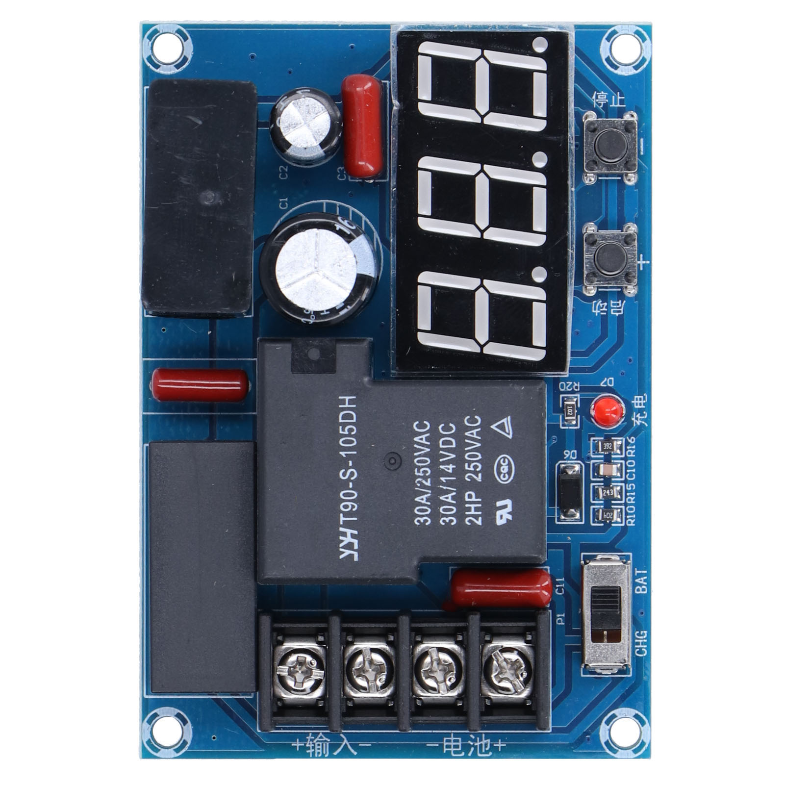 Batterieschutzplatine Mit Tiefentladeschutz, Laderegler, Led-anzeigemodul, 8–120 V