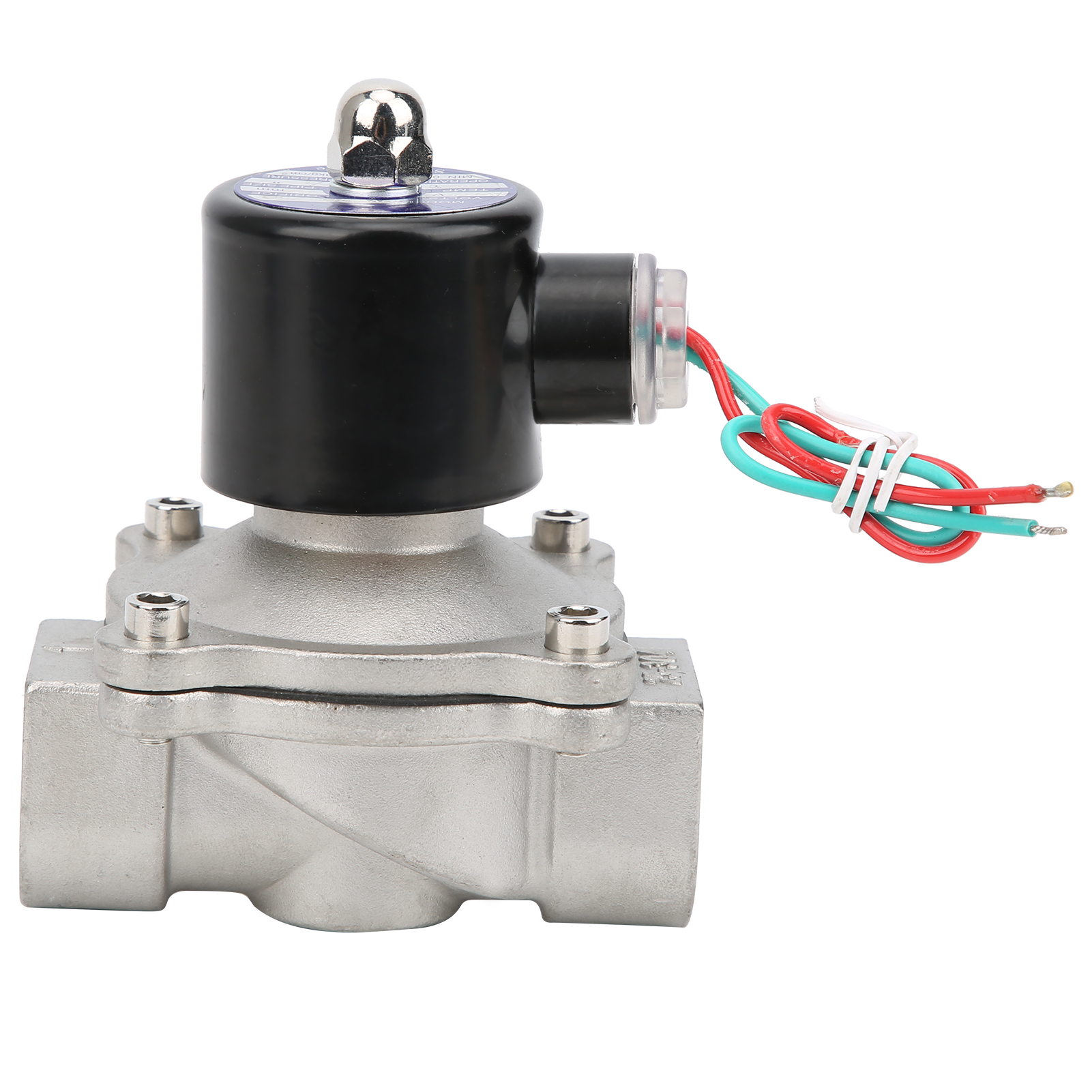 G1in Edelstahl-magnetventil, Normalerweise Geschlossen, Direktwirkend, Wasser/luft, Clicket 2w-250-25bdc12v