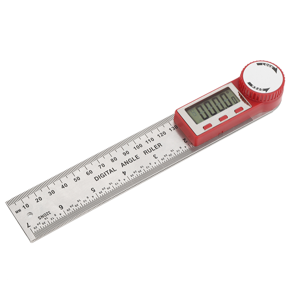 Elektronisches Digitales Winkelmessgerät Aus Edelstahl, 360°-winkelmesser, Lineal 0–200 Mm