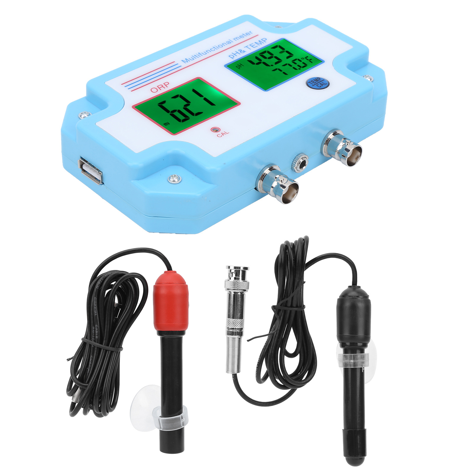 3-in-1 Ph-, Orp- Und Temperatur-wasserqualitätsmessgerät, Multifunktionaler Online-wasserqualitätsmonitor, Eu-stecker, 220 V