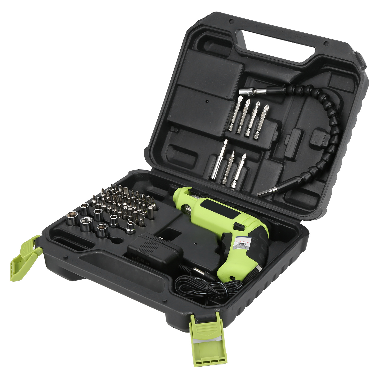 Elektrischer Akkuschrauber Mit Led-beleuchtung, Pistolenform, Wiederaufladbar, 1500 Mah, Eu-stecker, 220 V Ac