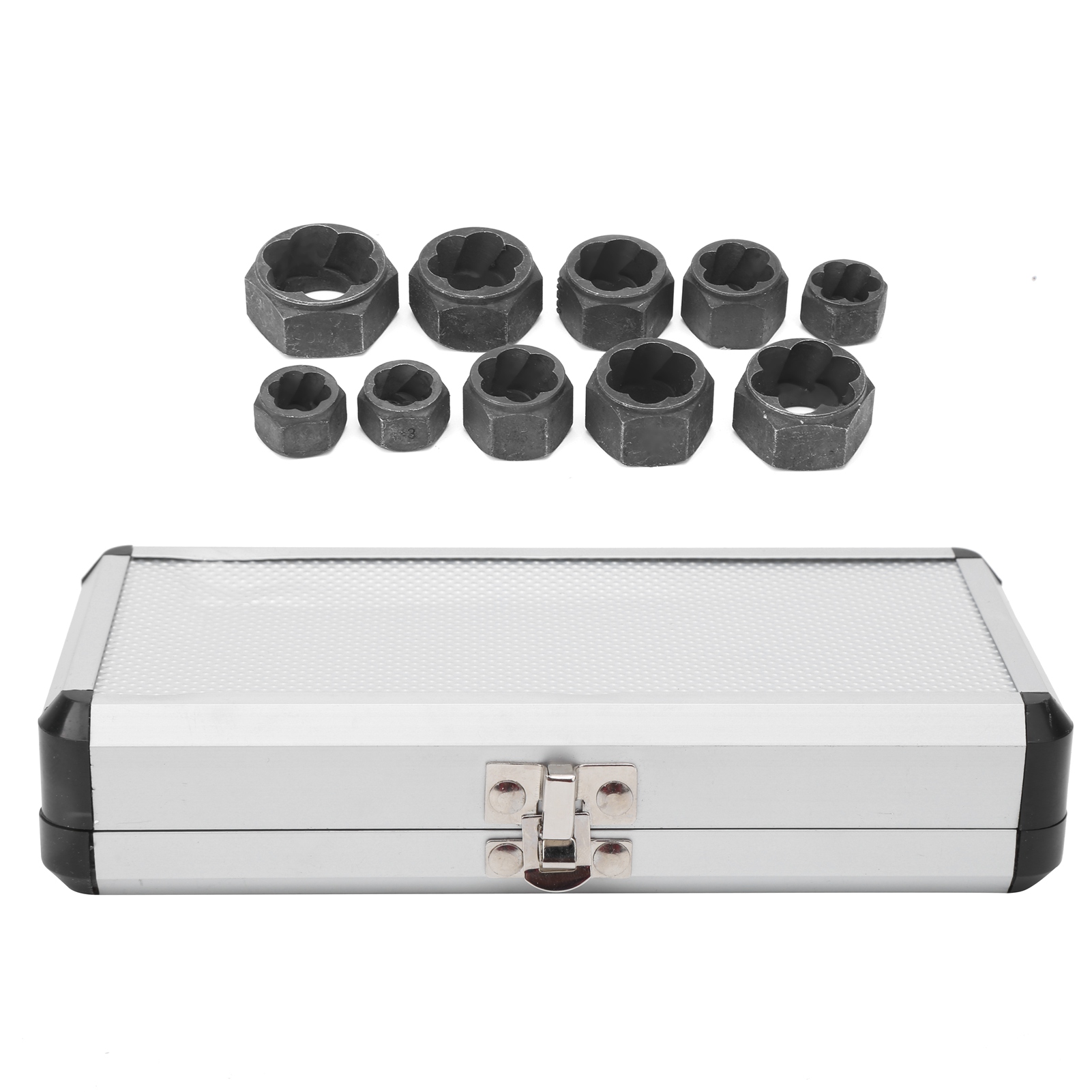 10-teiliges Set Mutternausdreher, Bolzenausdreher, Aluminiumlegierungs-werkzeugset