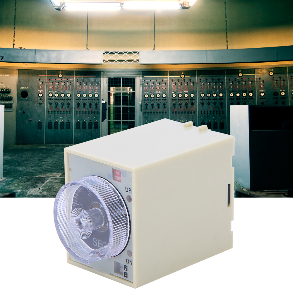 Verzögerungsrelais Mit Einstellbarem Drehknopf, Hochwertigen Legierungskontakten Und Pc-gehäuse (st3pa C), 220 V Ac, 50/60 Hz