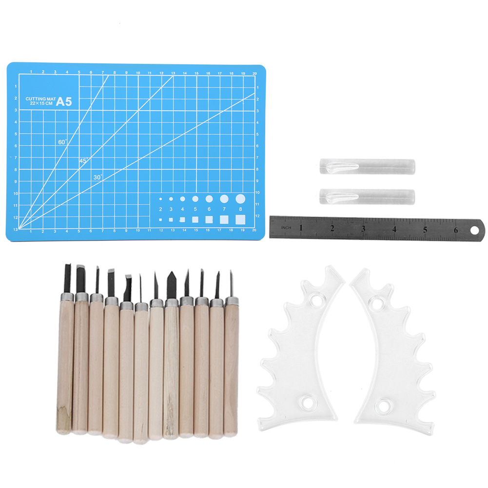 12-teiliges Holzschnitzwerkzeug-set Aus Manganstahl, Professionelles Handwerkzeug Für Die Holzbearbeitung, Halterung D1