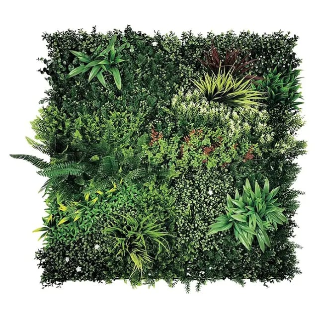 Dekoratives Paneel Grazing synthetisches Laub - Grün - 1x1m Nortene