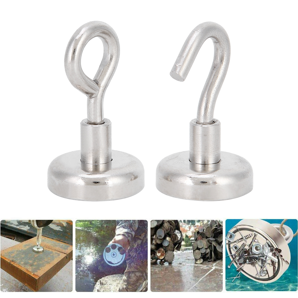 2 Stück Magnethaken, Angelmagnet, Küchenaufhänger, Hardware-teile, 3-lagige Beschichtung N35