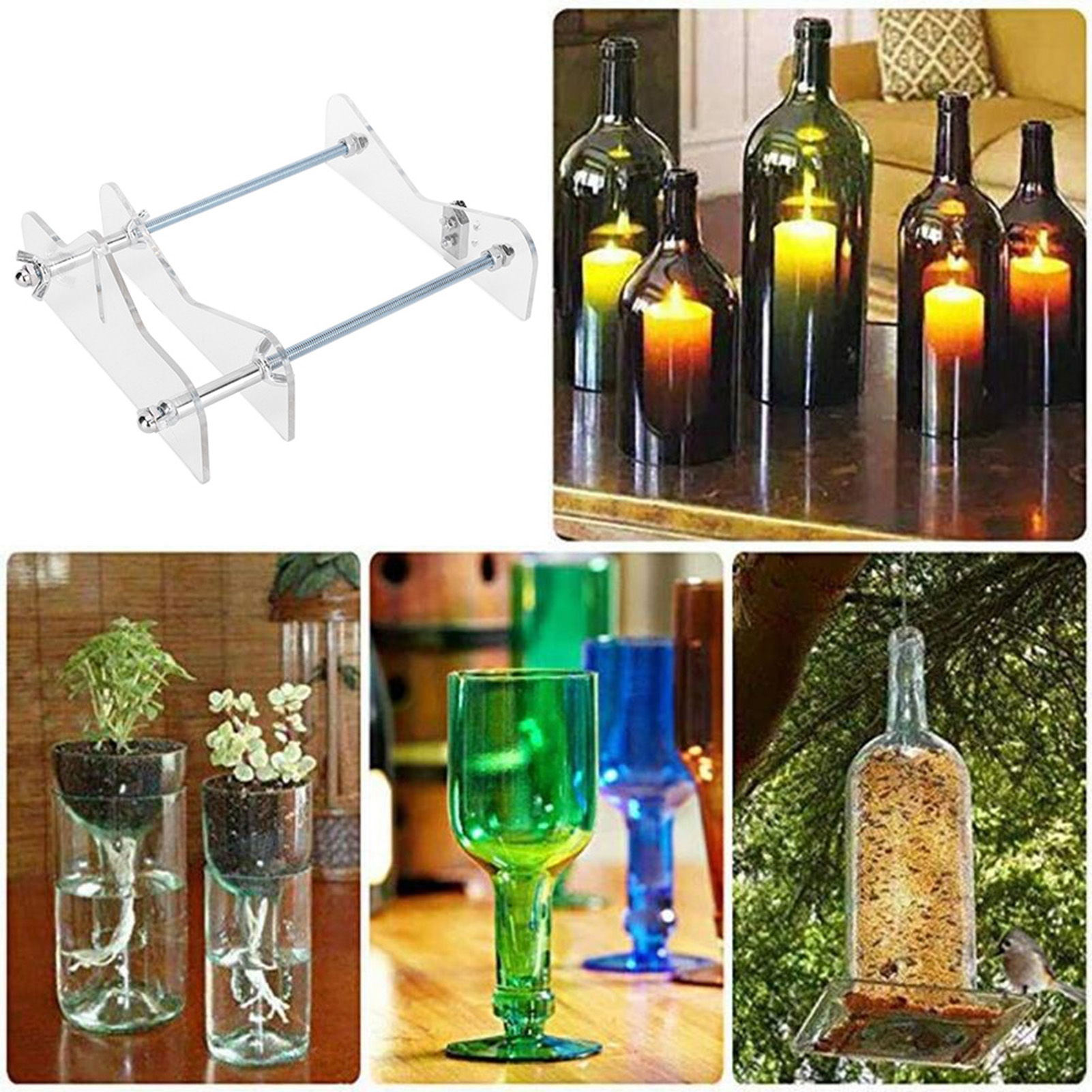 Professioneller Glasflaschenschneider, Werkzeugmaschine Zum Schneiden Von Gläsern, Bastelklingen, Diy-zubehör Mit Schraubendreher