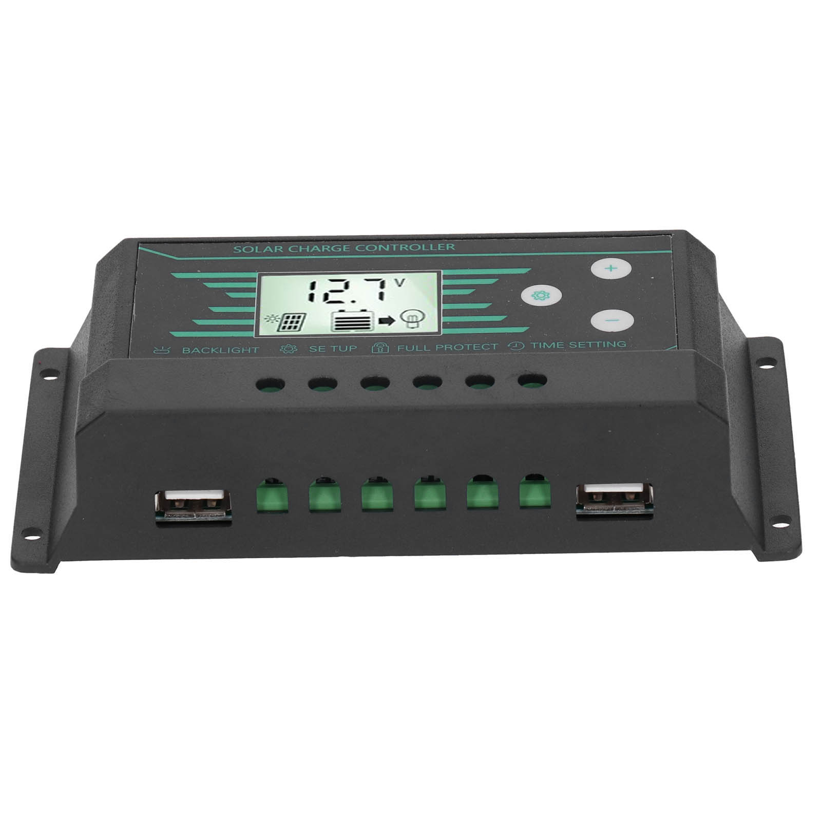 Solarmodul-laderegler Pwm Dual-usb Lcd-display 30a 12v/24v Für Lampz30