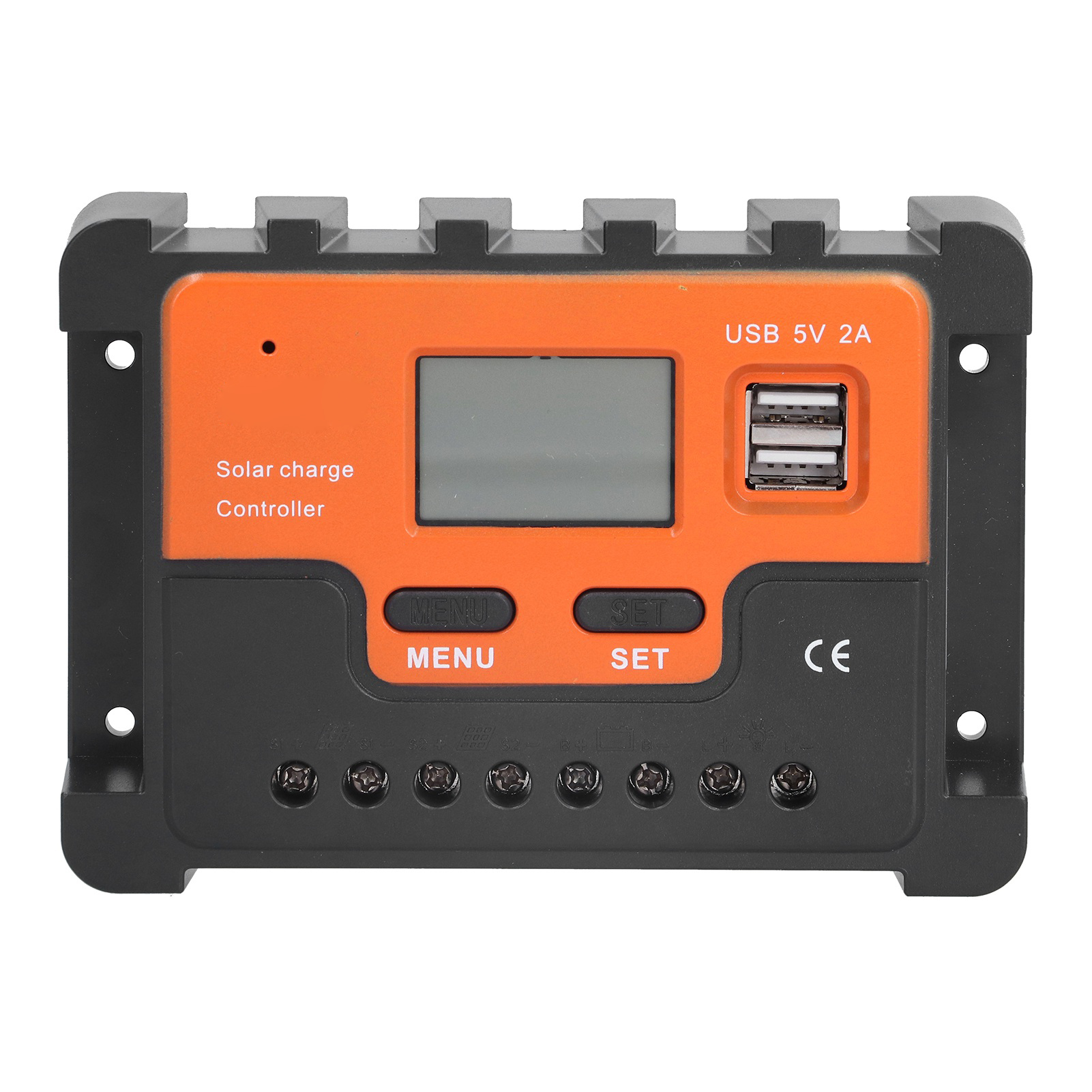 Solarladeregler Dbs12 Mit Abs- Und Lcd-display, 3-stufiger Pwm-lade-/entladeregler, 12 V, 24 V, 20 A