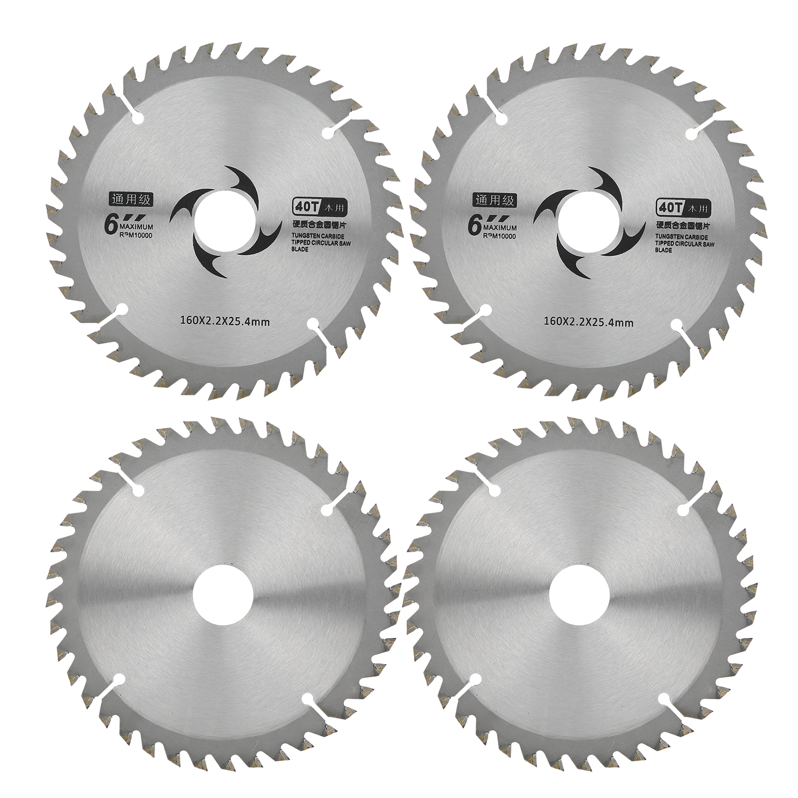 2 Stück 6 Zoll 40 Zähne Hartmetall Universal-holzsägeblatt Für Holzbearbeitung Web