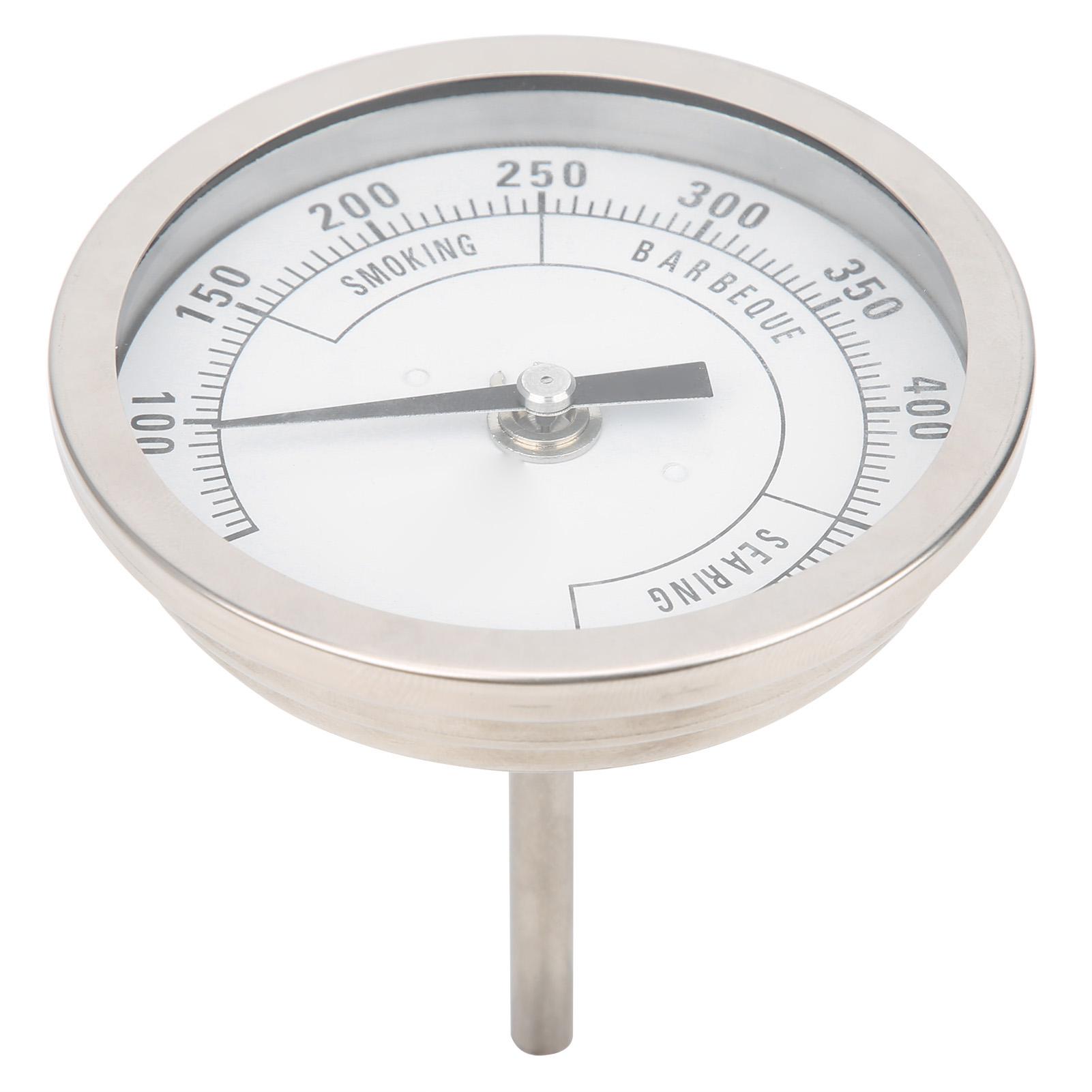 3 Zoll Verstellbares Npt 1/2 Zoll Edelstahl-zeigerthermometer Für Grill Und Backofen 50-550℉