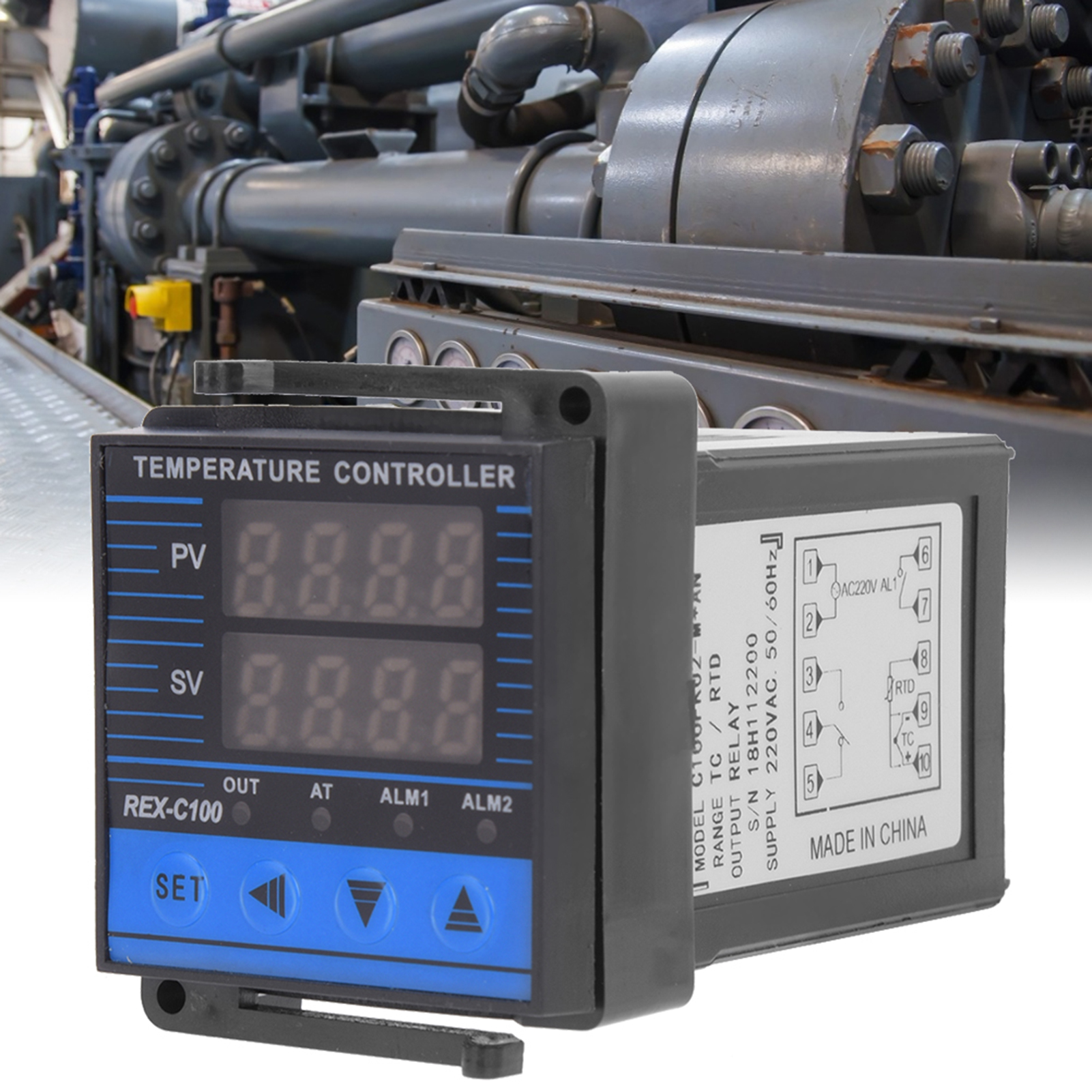 Digitaler Temperaturregler Mit Intelligentem, Hochempfindlichem Relaisausgang Rex-c100 0-400℃