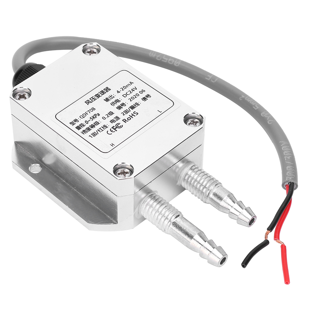 Winddrucktransmitter, Silberfarbenes Mikro-elektronikbauteil Mit Hoher Genauigkeit, 4 Μm, 20 Ma, Dc 24 V, 0,5 Kpa