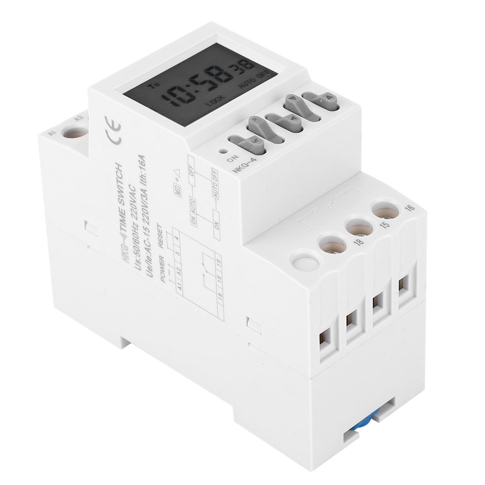 Nkg-4 Programmierbarer Zeitschalter Für Din-schienenmontage, 220 V Ac, 3 A