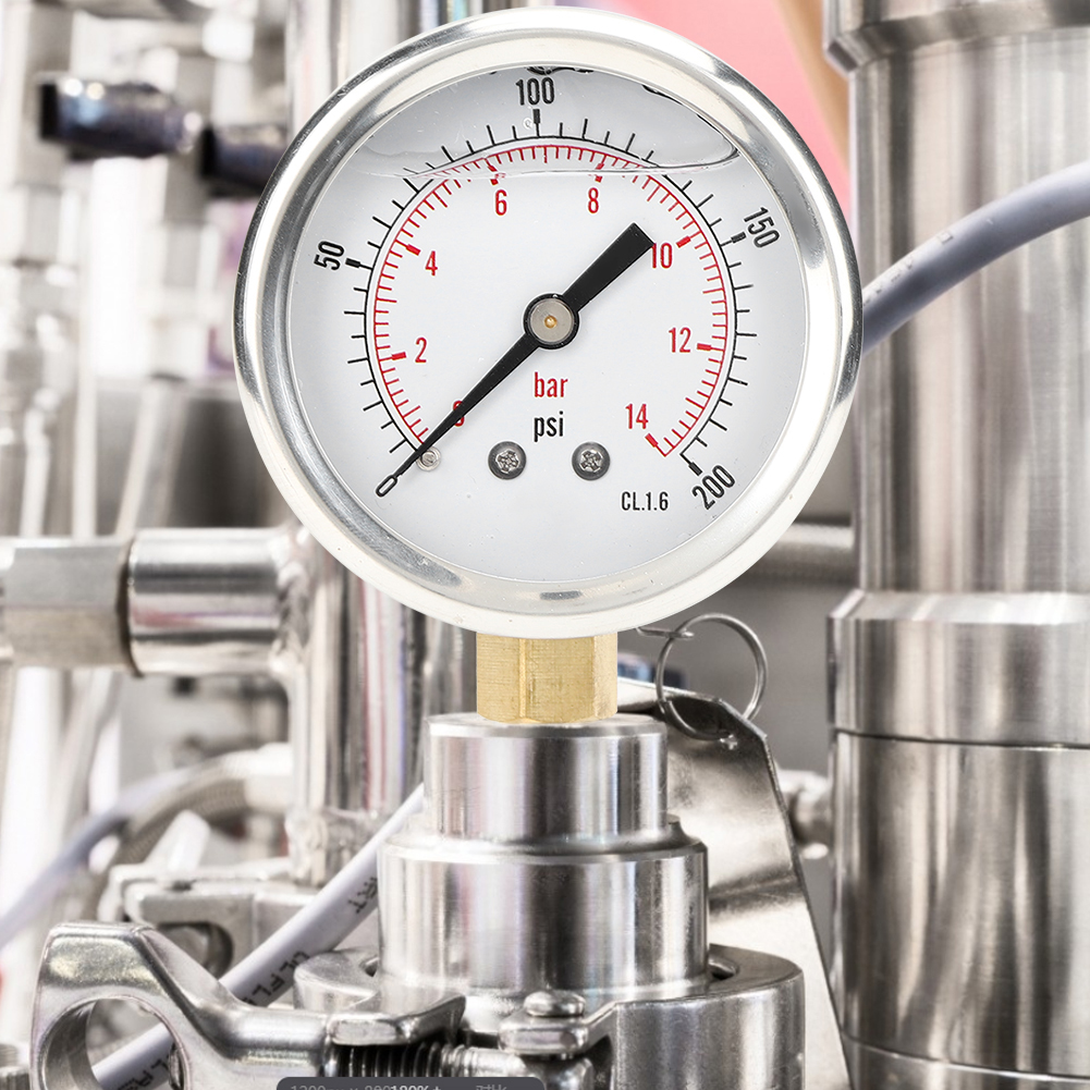 Ts® Pgg604® 14 Bar 1/4bsp Y60 Radial-manometer Für Industrie Und Haushalt