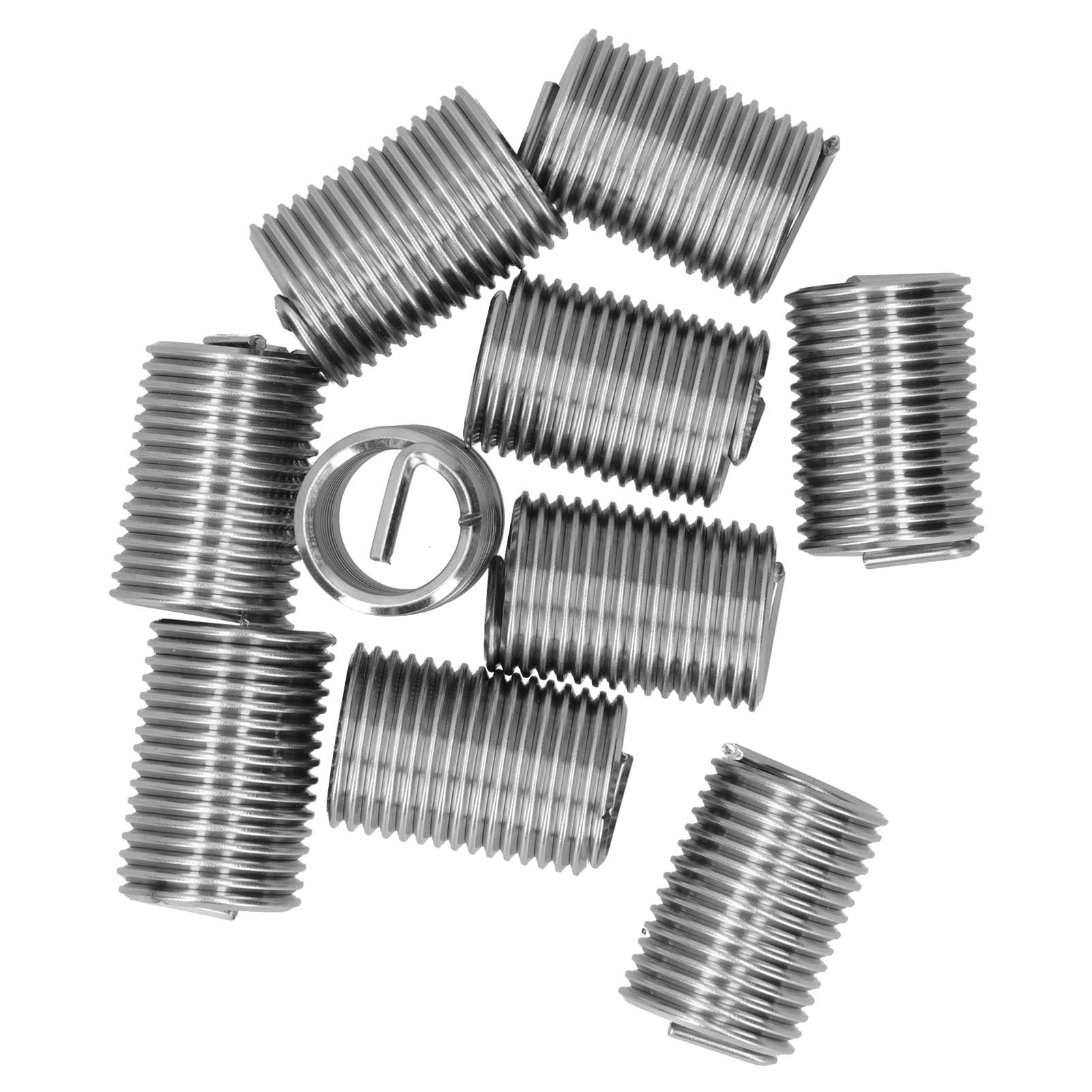 10 Stück Gewindeeinsätze, Reduziermuttern-reparaturwerkzeug Aus Edelstahl, Drahtbefestigungselement M18x2,5/2,5d