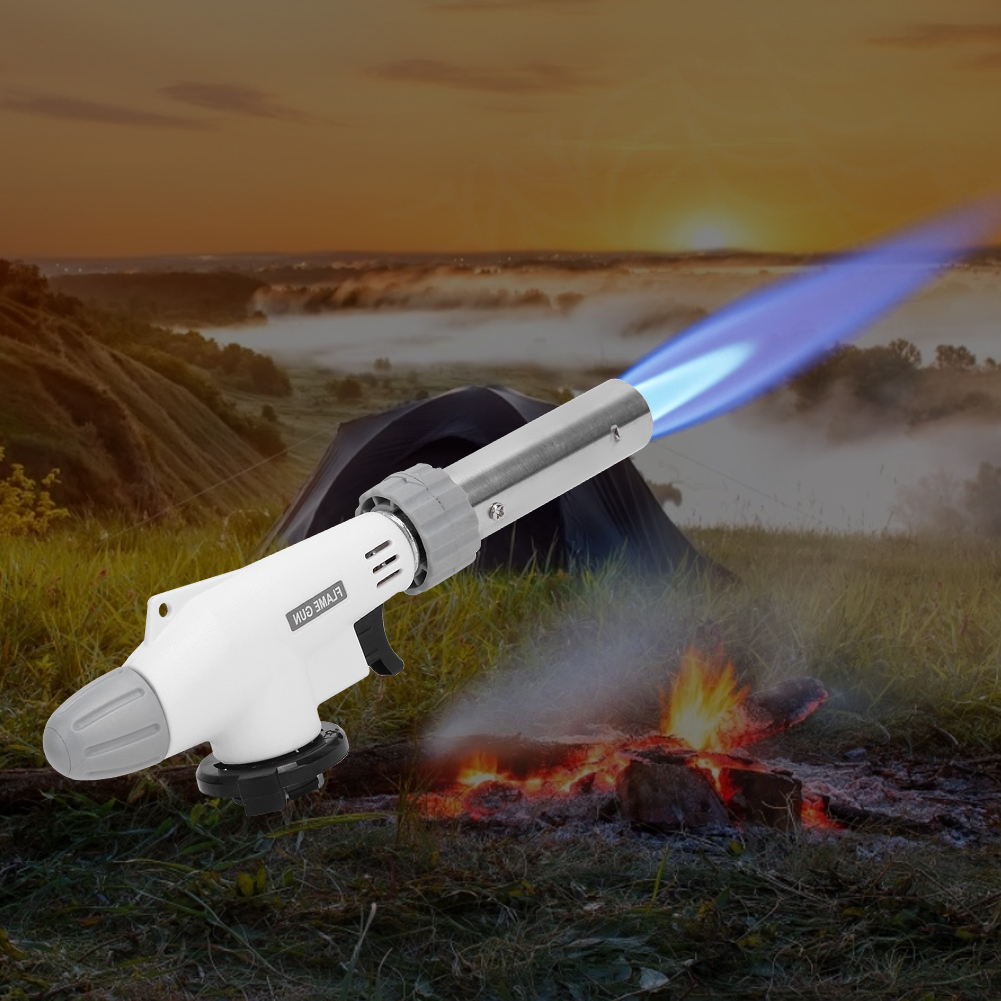 Tragbarer, Einstellbarer Schweißbrenner Mit Elektronischer Zündung Für Grillabende Im Freien (1300 °c)