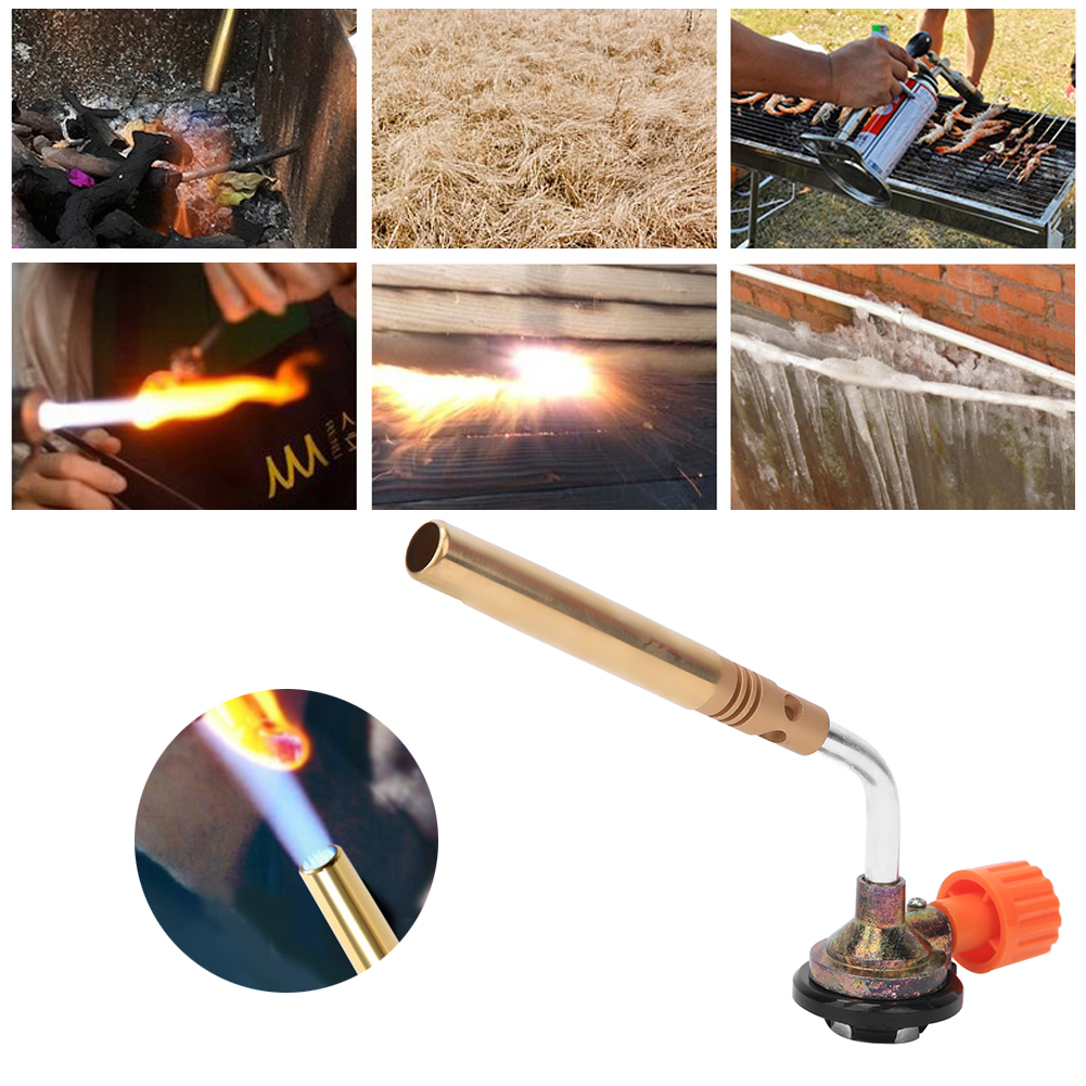 Tragbarer Gasbrenner Mit Einstellbarer Manueller Zündung, Inklusive 2 Schweißelektroden Und Flussmittel (1300 °c).