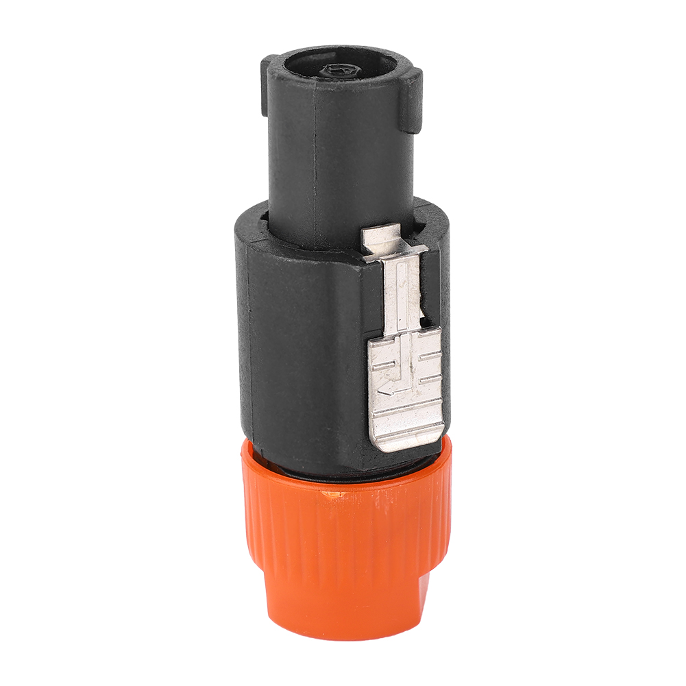10 Stück C Nl4fc Audio-lautsprecheranschluss, Wasserdicht, 4-poliger Speakon-stecker, Kabelanschluss (orange)