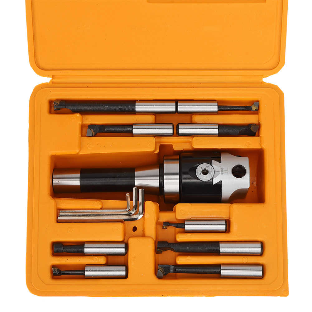 9-teiliges 2-zoll-bohrkopf-set, 1/2-zoll-r8-schaft, Cnc-fräswerkzeugsatz, Mechanisches Zubehör