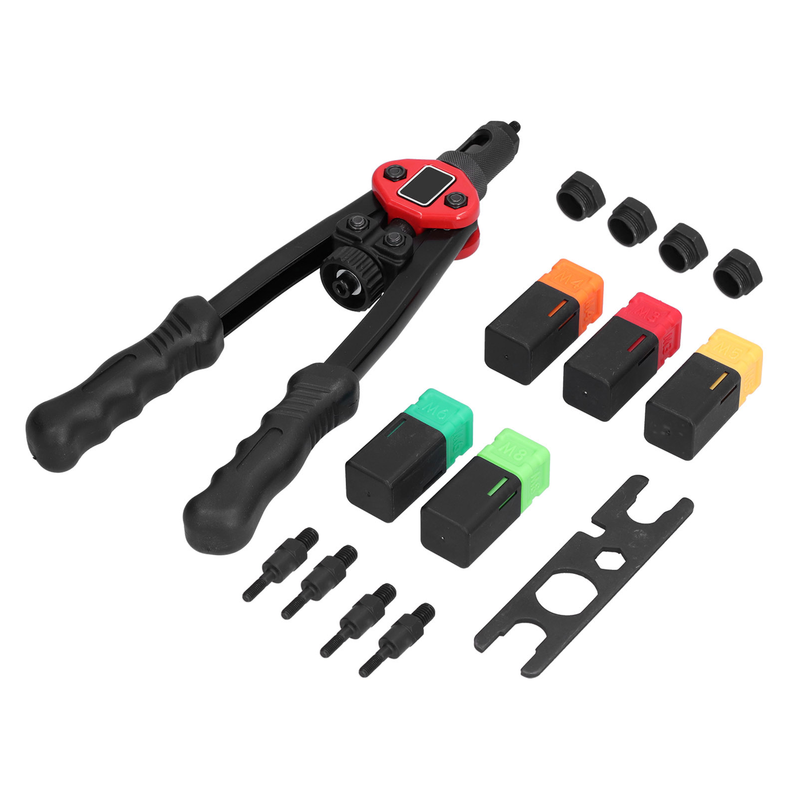 Nietmutternpistole Aus Edelstahl, Handnietwerkzeug Mit Spitze M3 M4 M5 M6 M8 Mutternsatz Bt‑606
