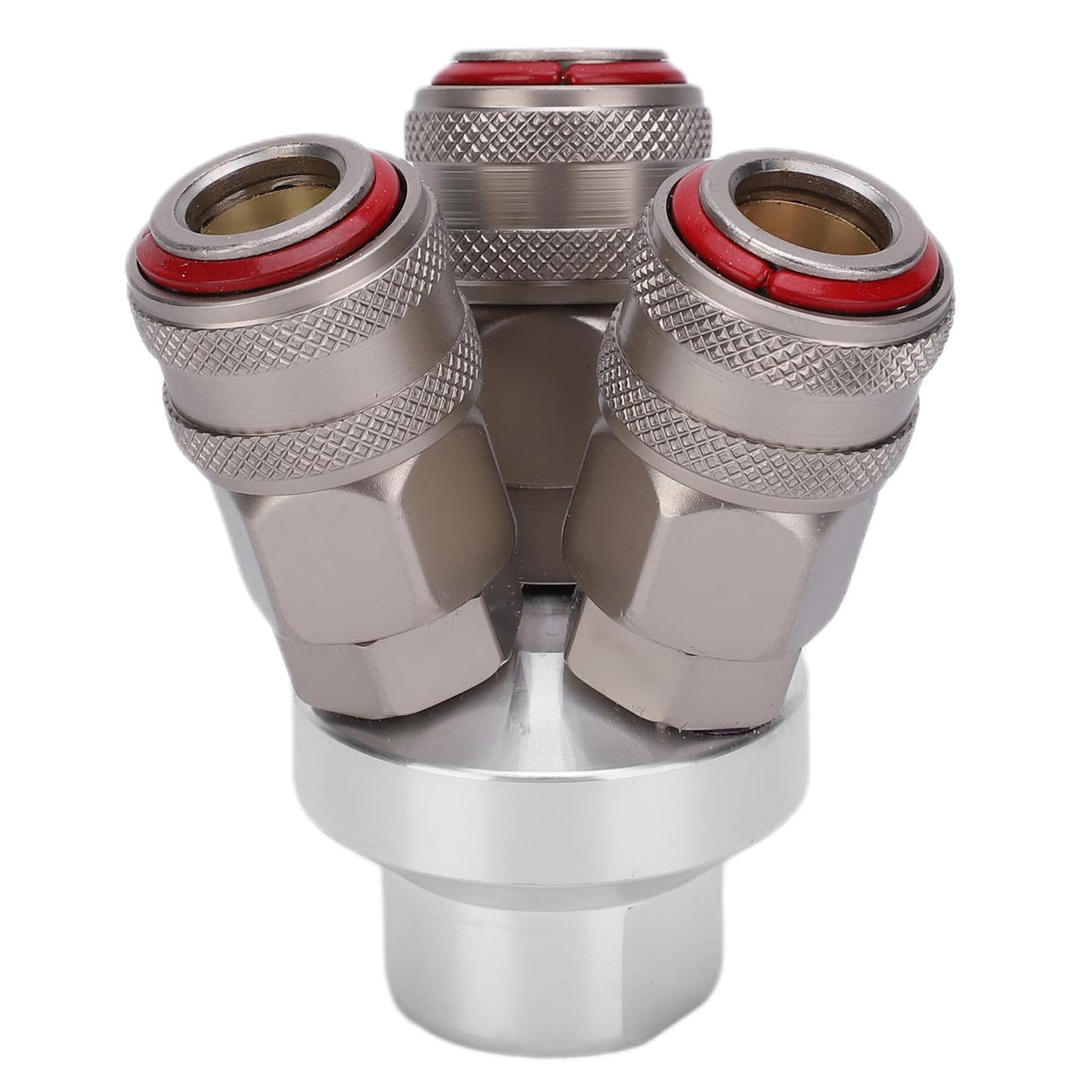 3-wege-verbinder, Verchromte Pneumatische Komponente, Kohlenstoffstahl, G1/4-zoll-gewinde, Schnellkupplung