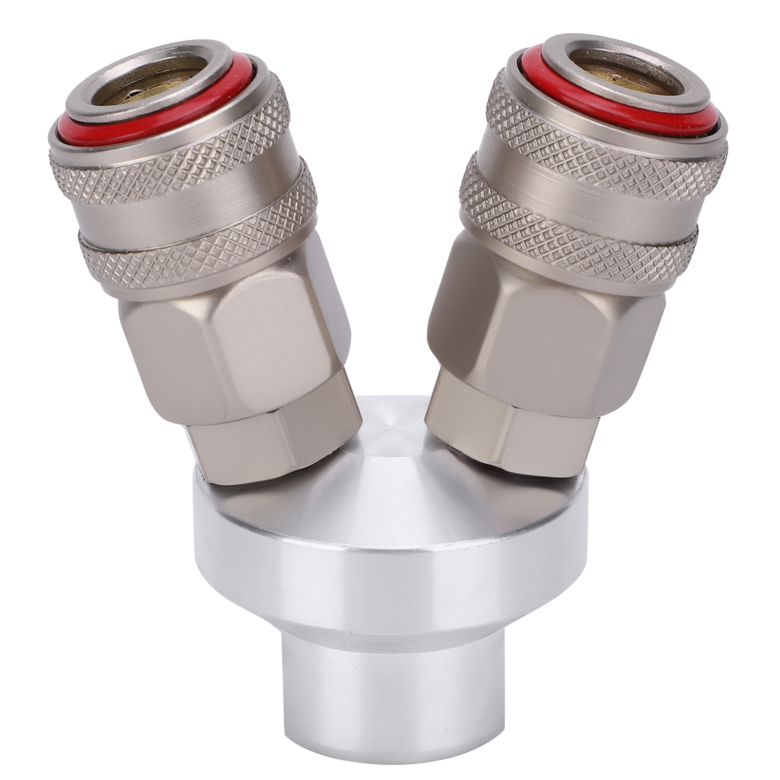 2-wege-verbinder, Verchromte Pneumatische Komponente, Kohlenstoffstahl, G1/4-zoll-gewinde, Schnellkupplung