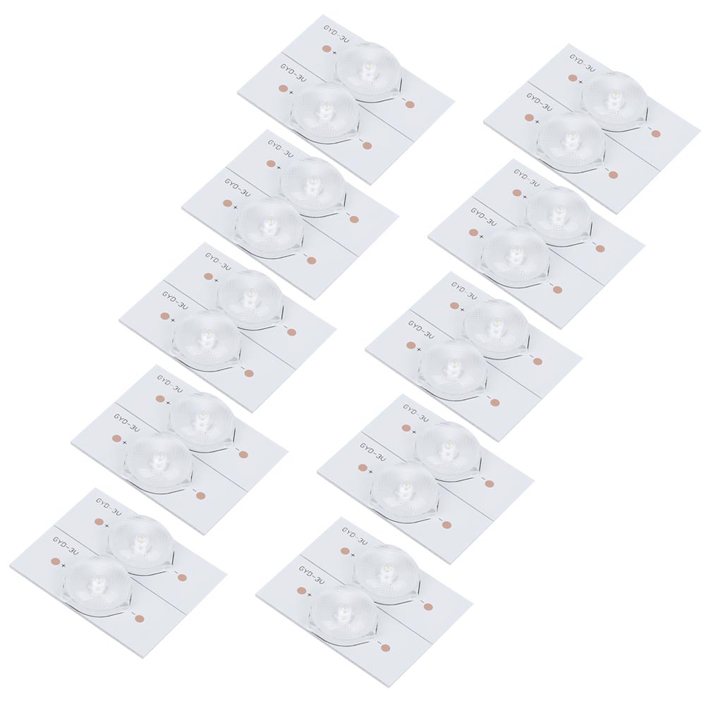 3v Smd-lampenperlen Mit Glasfaserplatten-konkavfilterstreifen Für Led-tv-reparaturen (20 Stück)