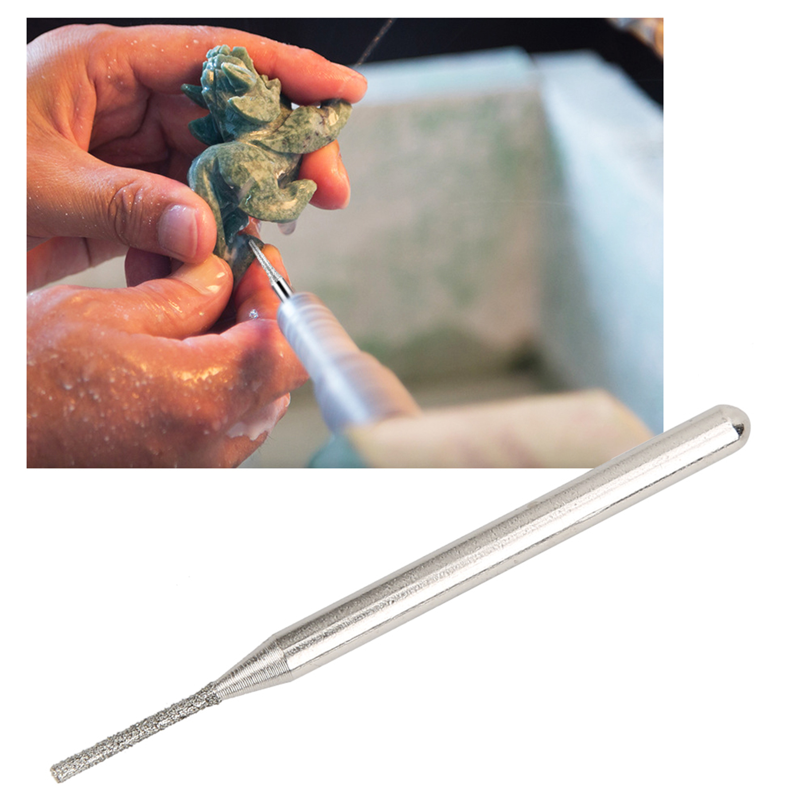 30-teiliges Schleifnadelset, Zylindrische Flachkopf-schleifnadeln, 1 Mm, Zubehör Für Elektrische Schleifmaschinen