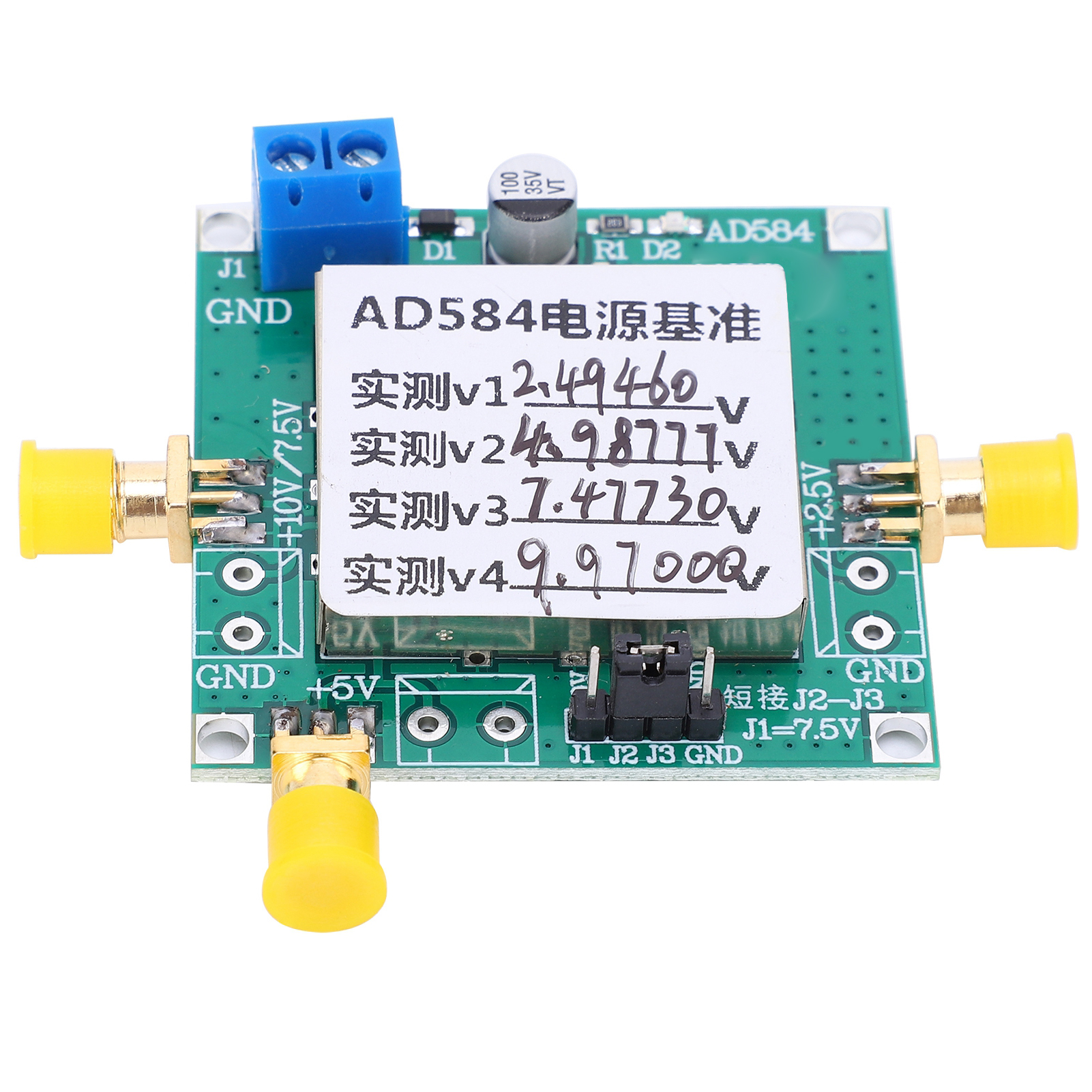 Spannungsreferenzmodul 2,5 V/5 V/7,5 V/10 V, Hochpräzise Elektronische Komponente Ad584