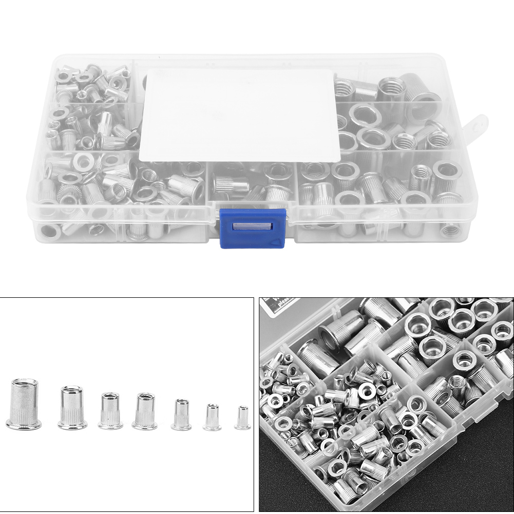 160 Stück M3-m10 Nietmuttern Aus Edelstahl 304 Für Befestigungsteile, Hardware-zubehör