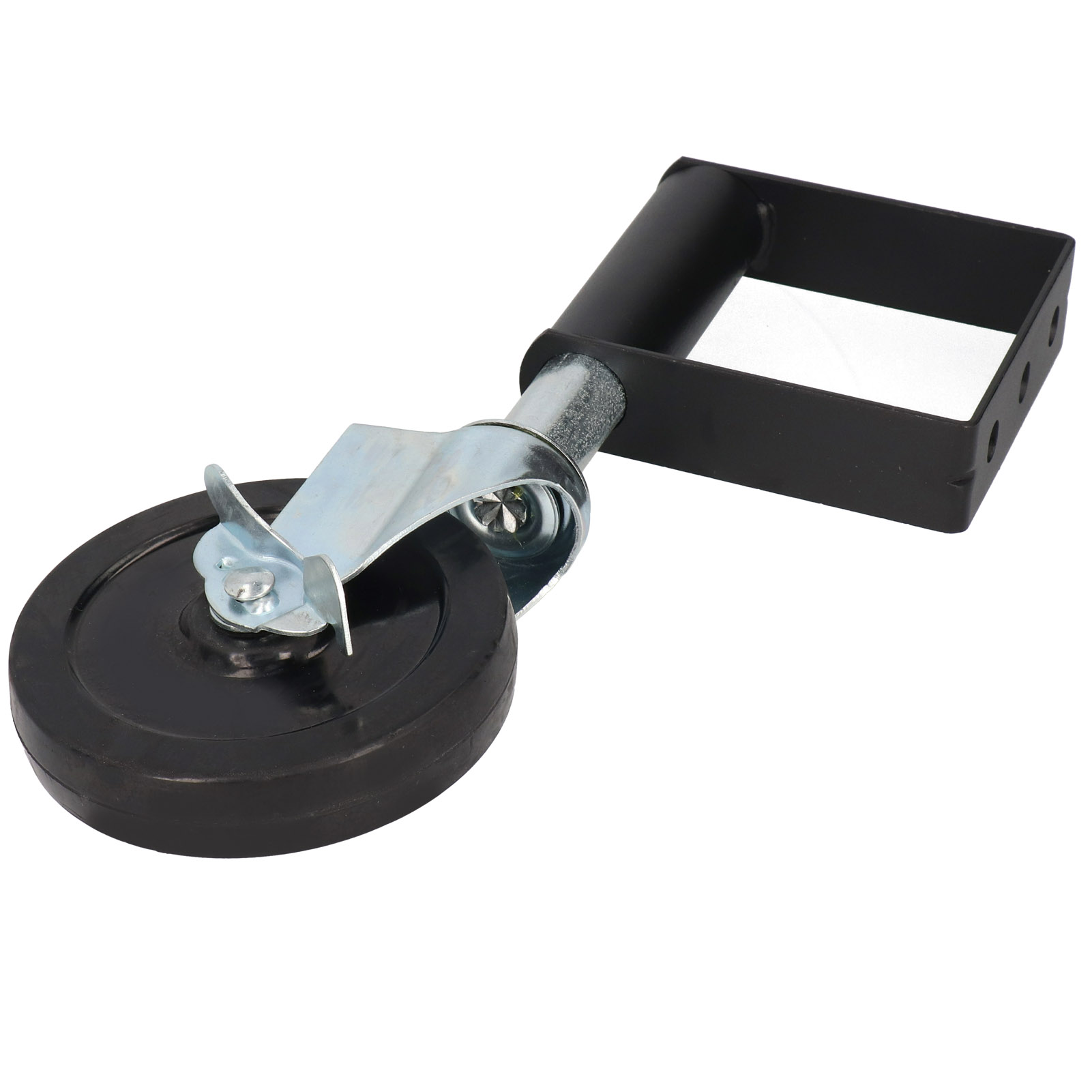 Torrolle Mit Federung, Multifunktionsdämpfung, Aluminium, 5 Zoll, 90 Kg Tragfähigkeit (schwarz)