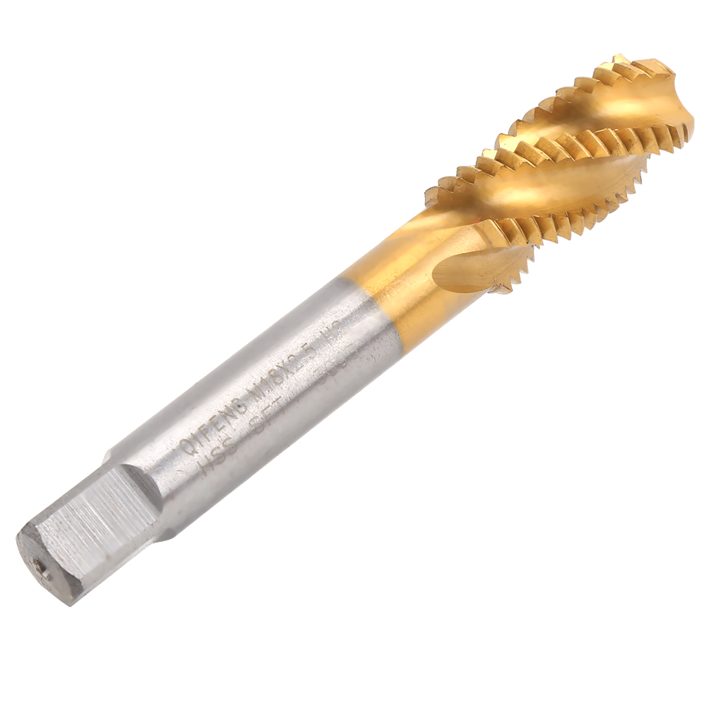 Gewindebohrer-hardwareteile Aus Hochgeschwindigkeitsstahl, Gold/silber, M18 X 2,5 Mm, Für Spiral-kobalt-maschinen