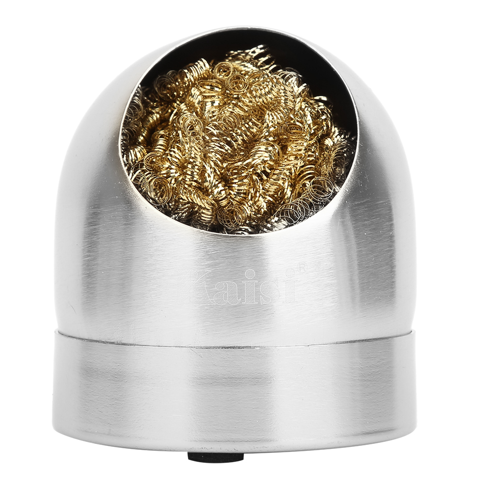 Lötkolben-spitzenreiniger, Drahtkugel, Lötkolben-reinigungskugel, Halter, Sockel, Ständer, Silber
