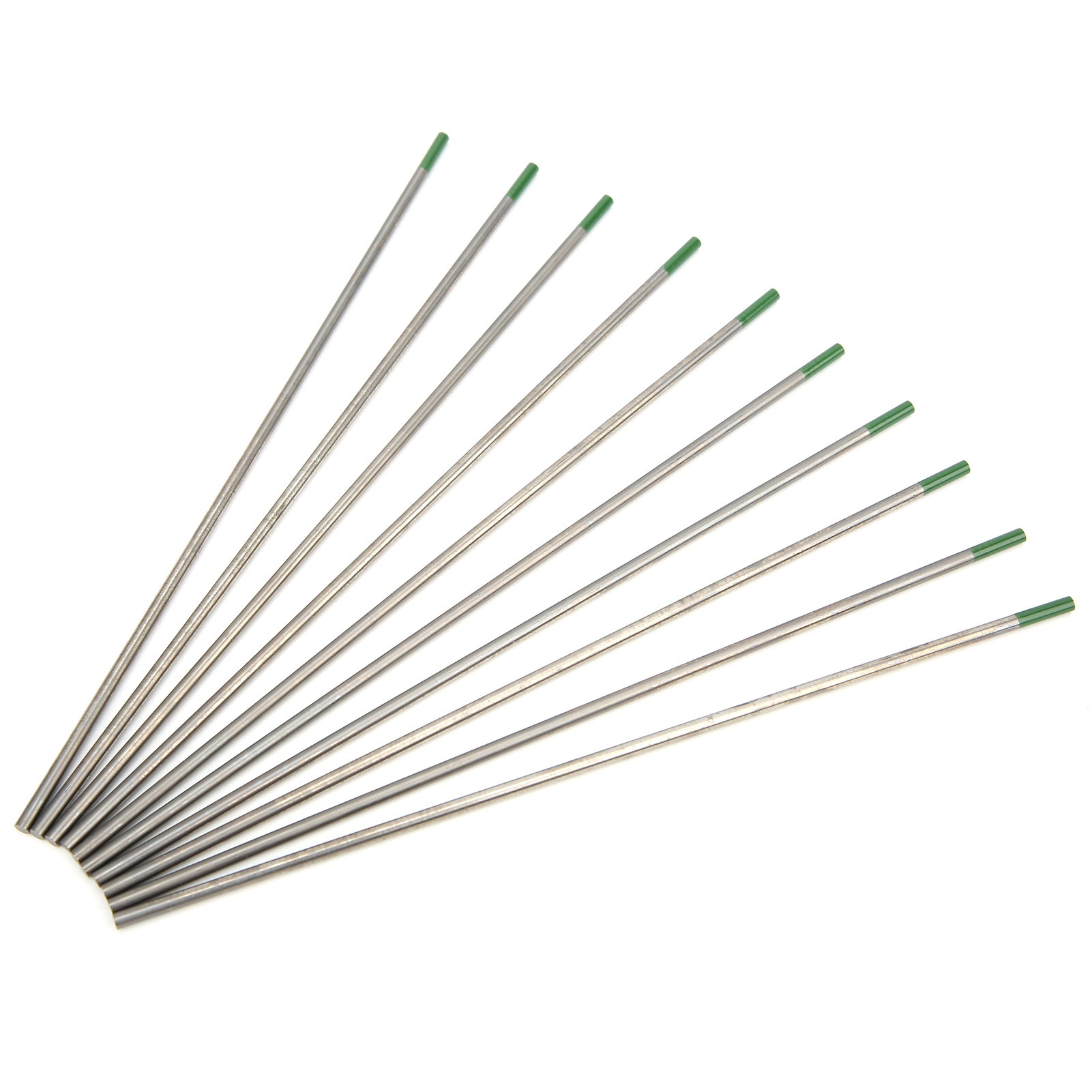 10 Stück Wig-wolframelektroden Wp, Grüne Spitze, Nadeln, Schweißzubehör, 2,4 X 150 Mm