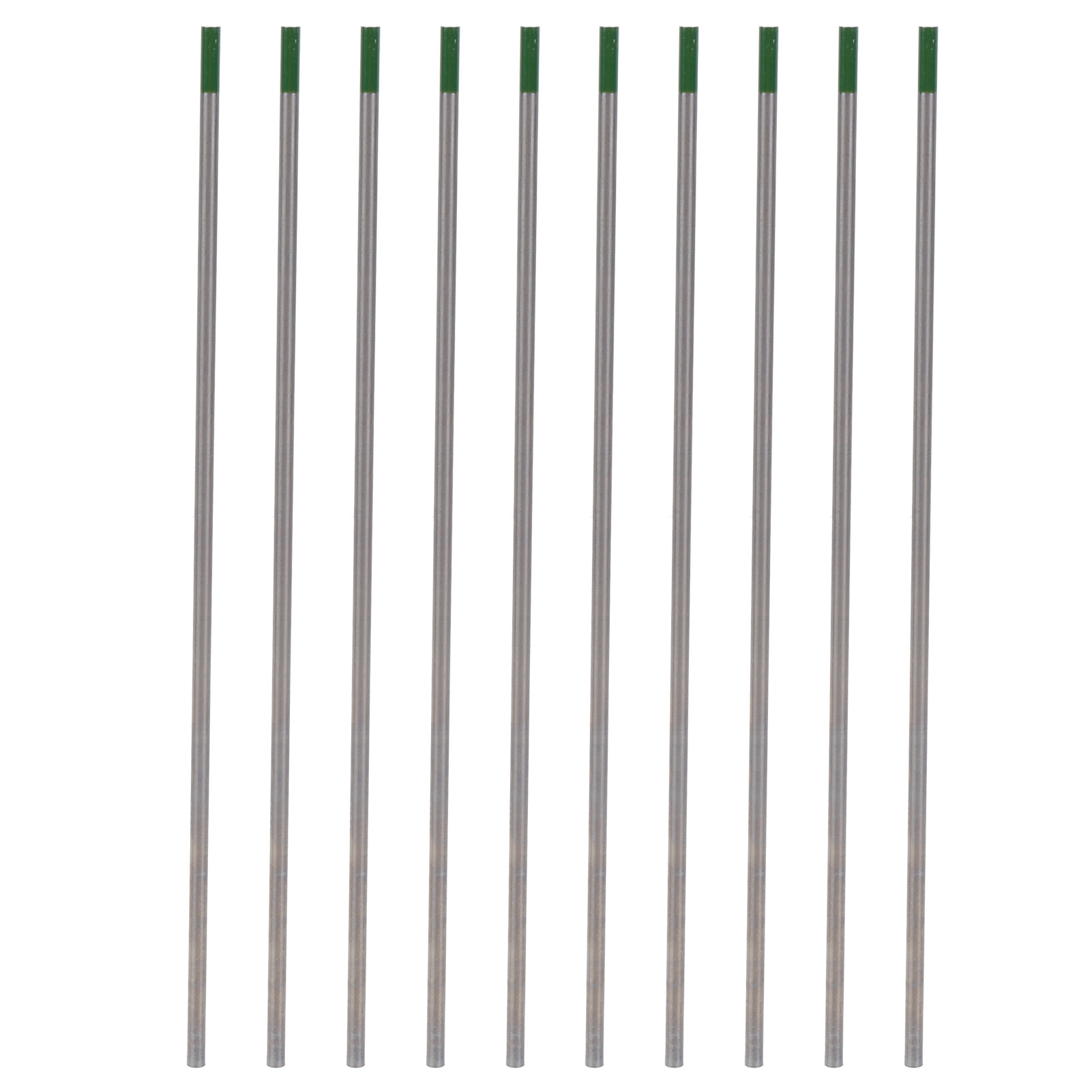 10 Stück 3,2 Mm Wp-stab-wolframelektroden-lichtbogennadeln Zum Schweißen Von Dünnem Edelstahl, Grün