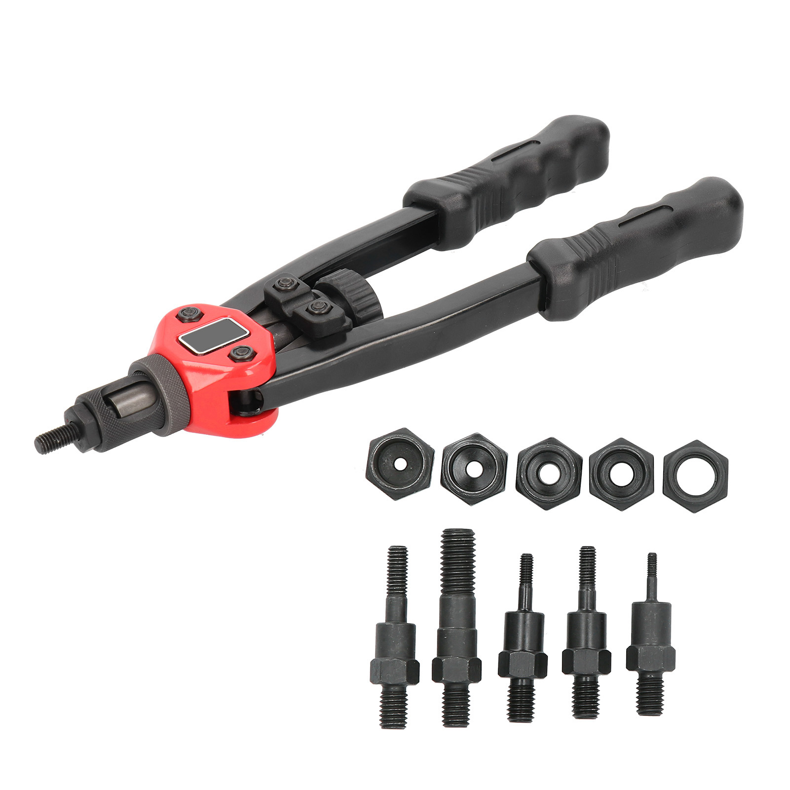Blindnietmuttern-set Mit Bedienungsanleitung Und M3-, M4-, M5-, M6-, M8- Und M10-spitzen (hardware-werkzeugset Bt605)