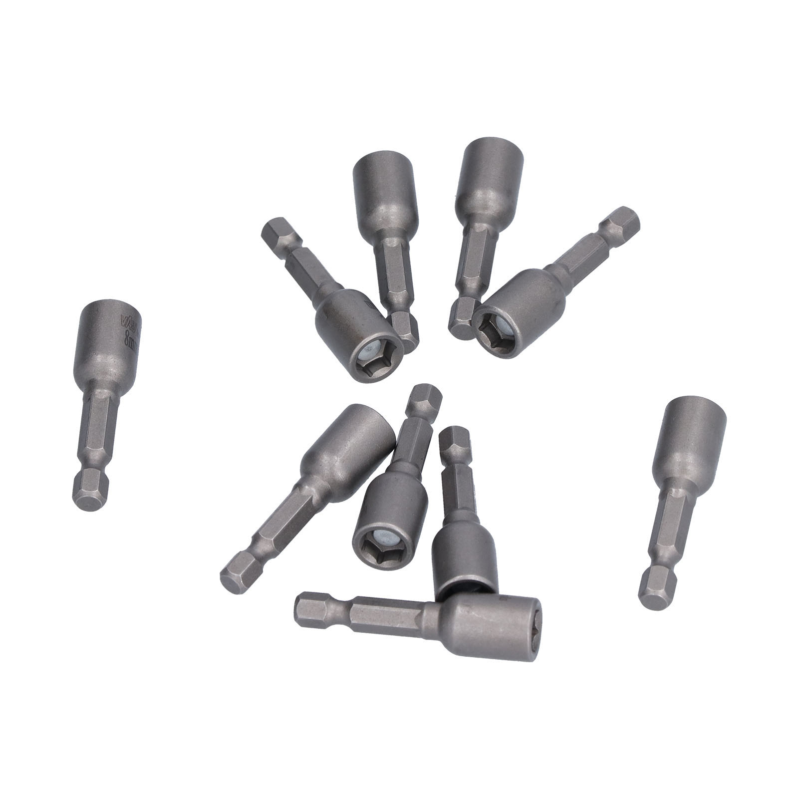 10 Stück Magnetische Steckschlüssel, Sechskant 8 Mm, Steckschlüssel, Bohrer- Und Drahtadapter, Schraubendreher-werkzeuge
